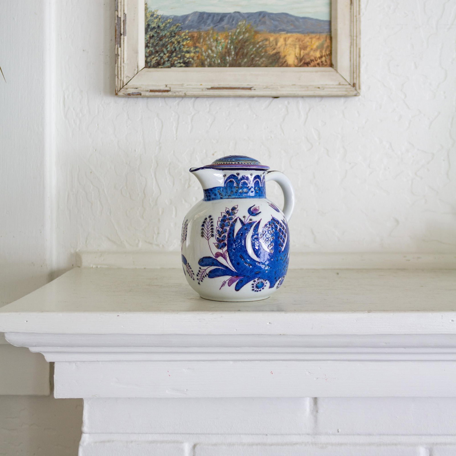 1960s Royal Copenhagen Denmark Faience Porcelain Tenera Pitcher by Berte Jessen - 10