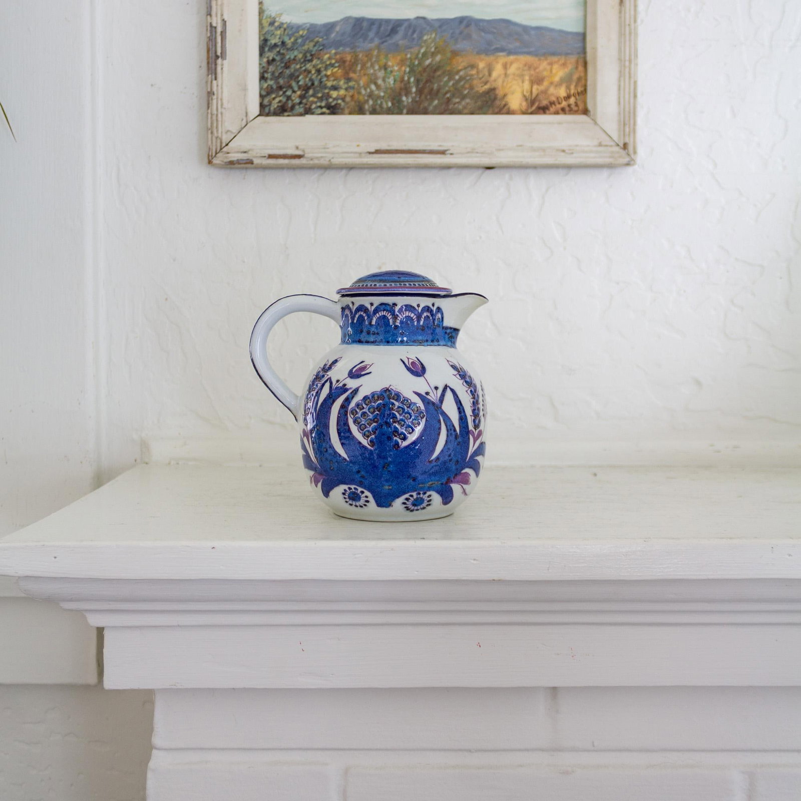 1960s Royal Copenhagen Denmark Faience Porcelain Tenera Pitcher by Berte Jessen - 6