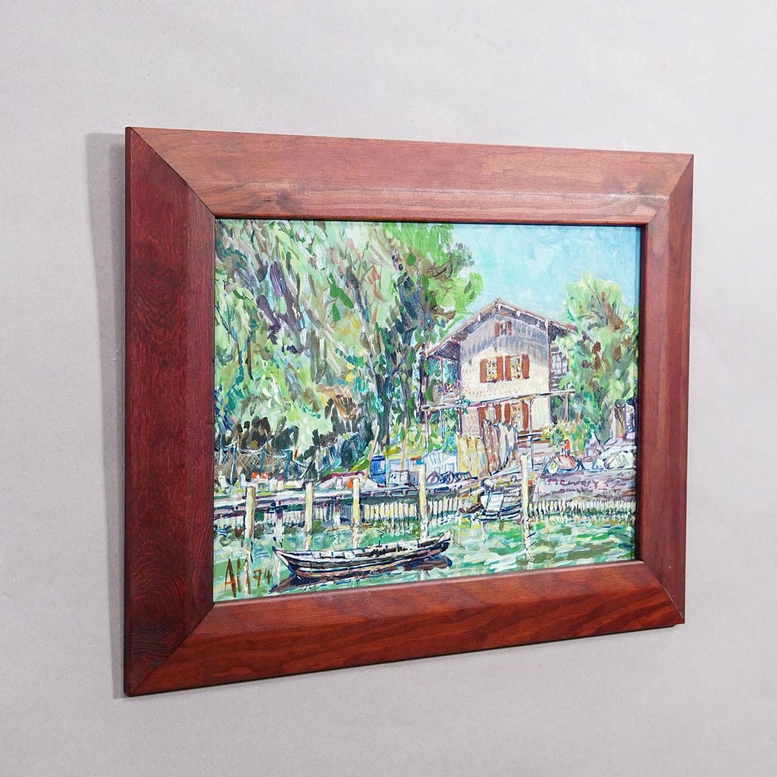 Oil Painting by Alexander Michael - Haeus'l Frauenchiemsee 1994 - 4
