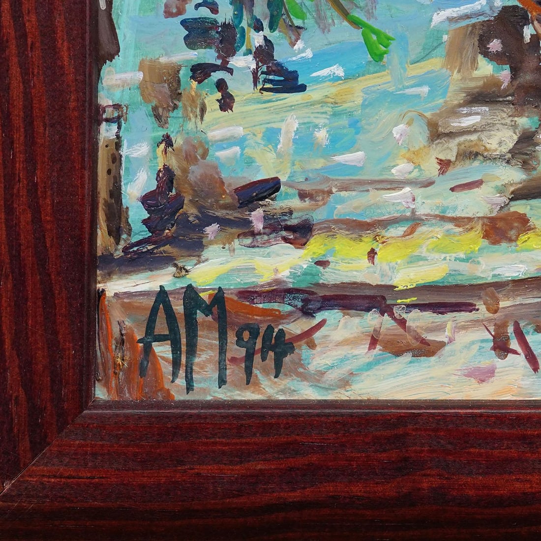 Oil Painting by Alexander Michael - Fraueninsel, Jetty, 1994 - 4
