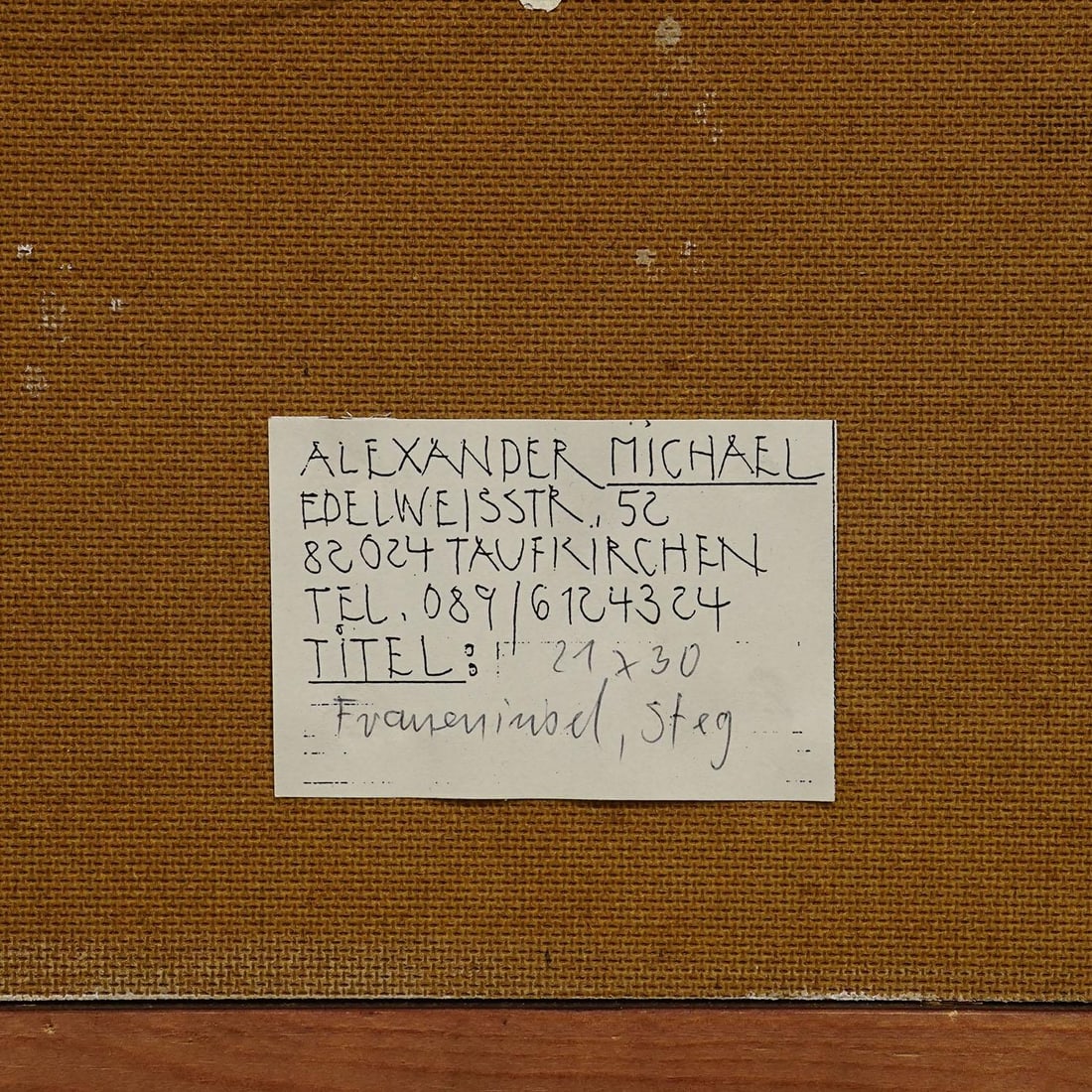 Oil Painting by Alexander Michael - Fraueninsel, Jetty, 1994 - 6