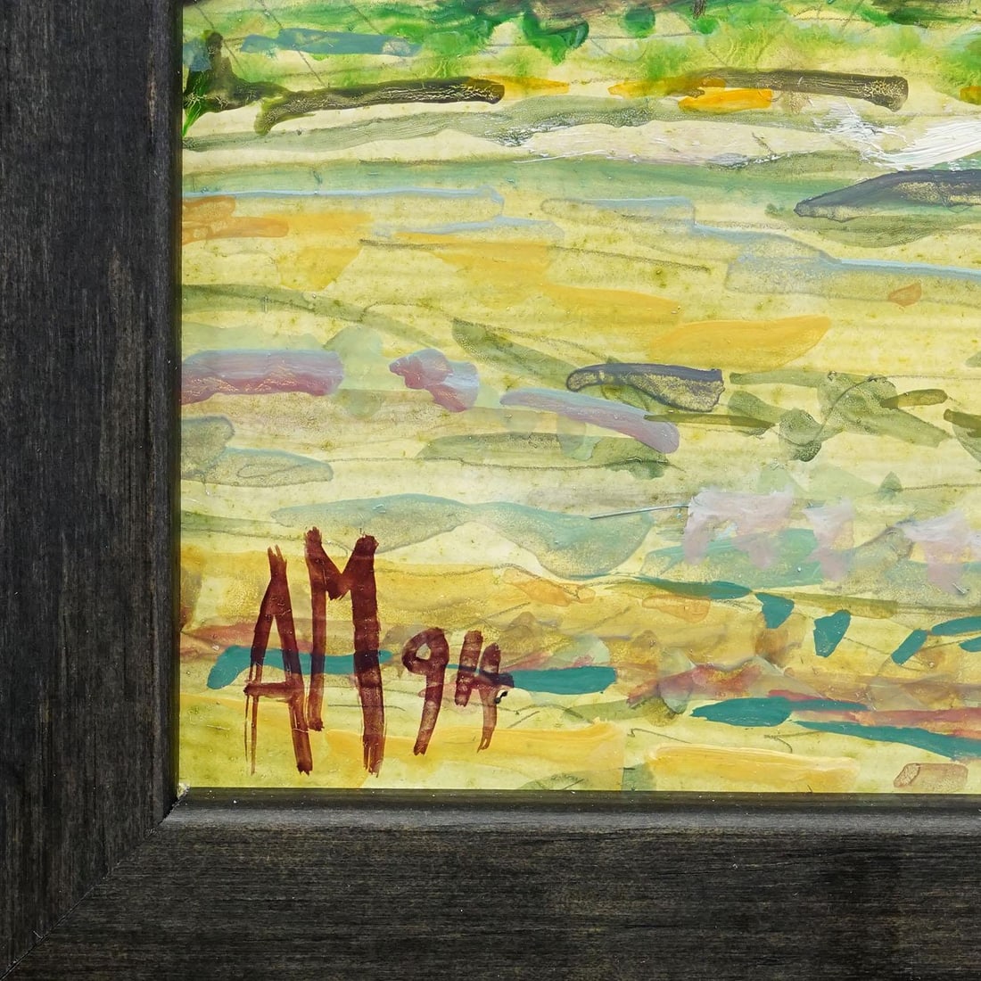 Oil Painting by Alexander Michael - Boathouse on the Shore of Lake Chiemsee - 5
