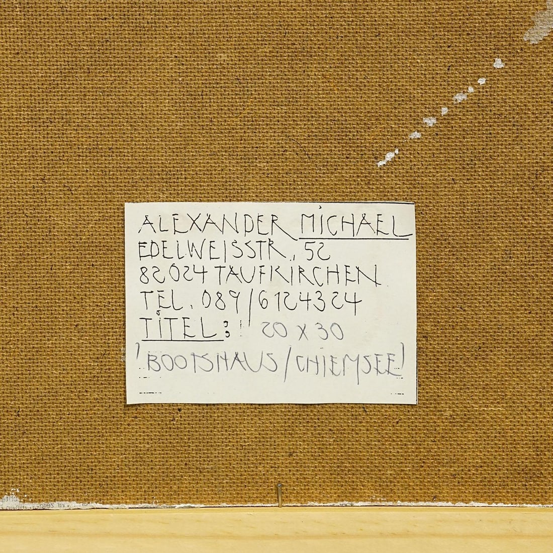 Oil Painting by Alexander Michael - Boathouse, Lake Chiemsee, 1994 - 7