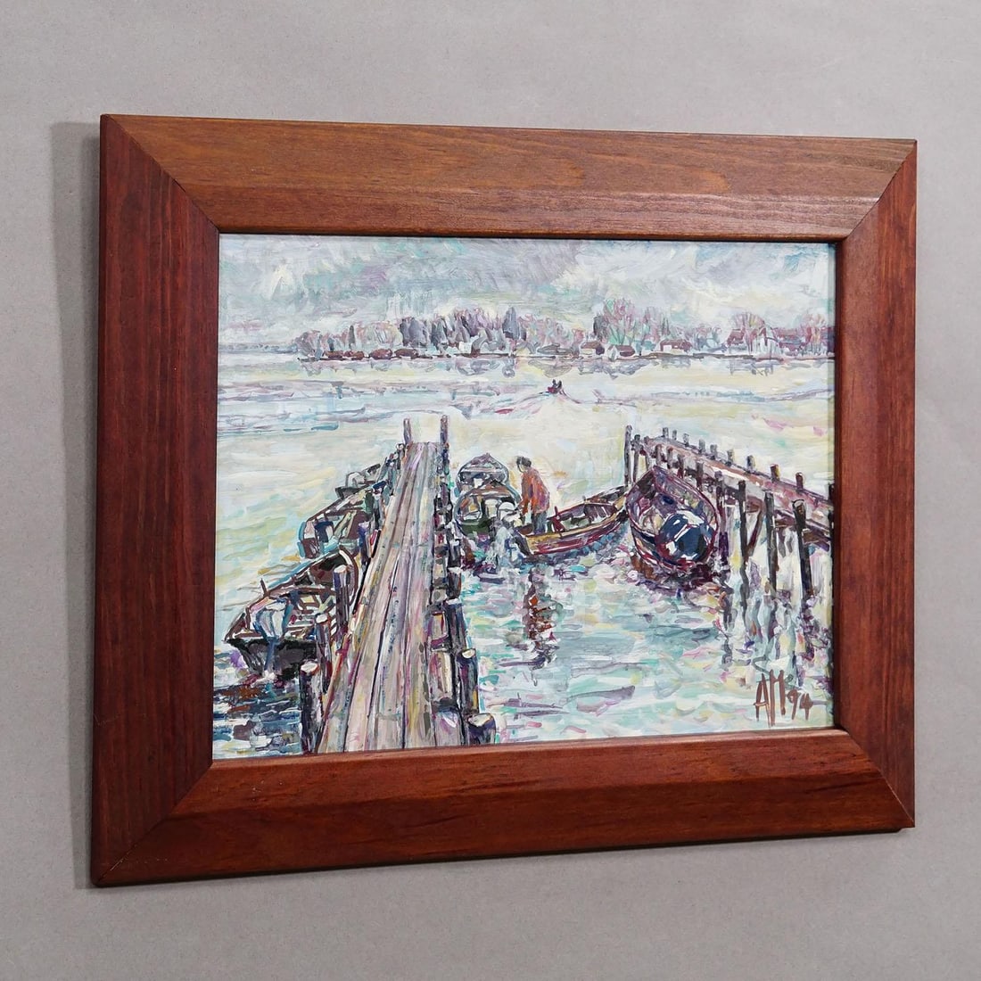 Oil Painting by Alexander Michael - 'Return to the Island', Lake Chiemsee - 3