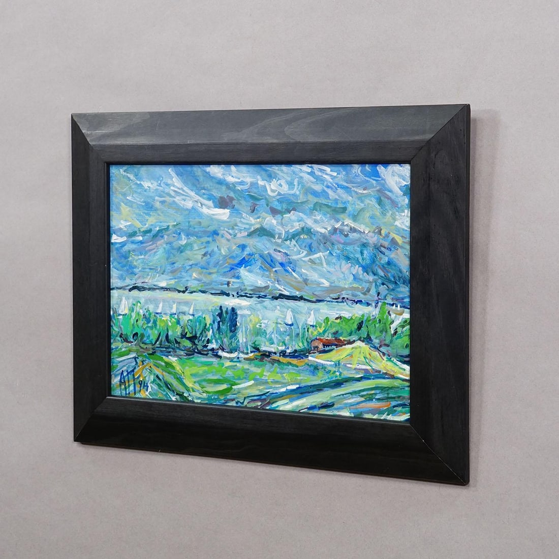 Gollenshausen, Lake Chiemsee – Oil Painting by Alexander Michael, 1994 - 3