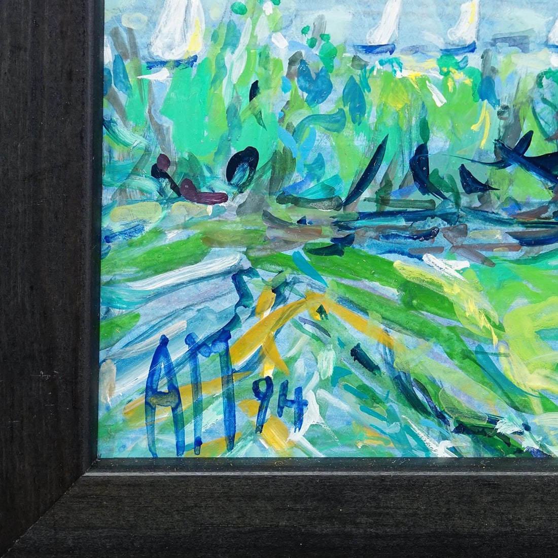 Gollenshausen, Lake Chiemsee – Oil Painting by Alexander Michael, 1994 - 4