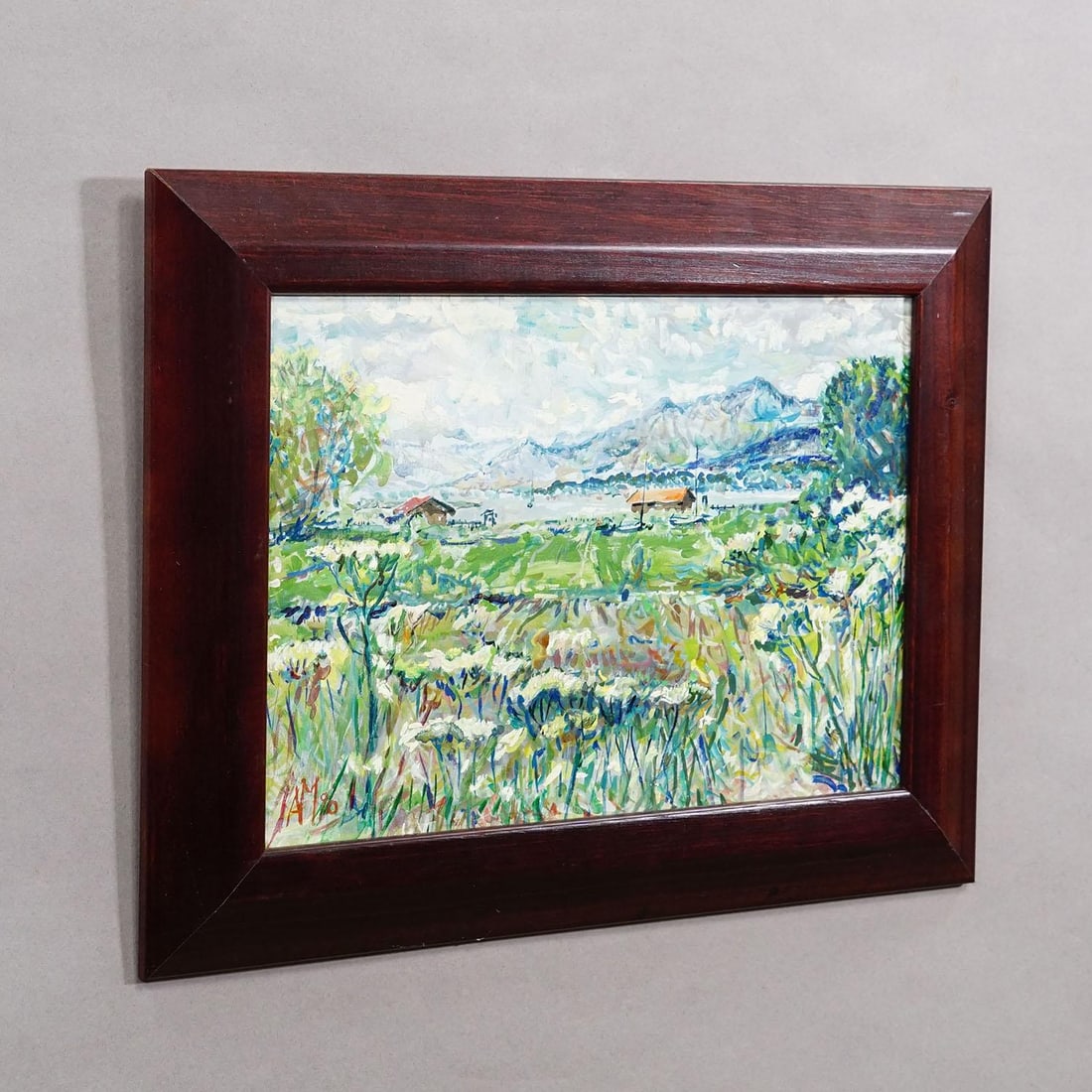 Lake Chiemsee – Oil Painting by Alexander Michael, 1990 - 3