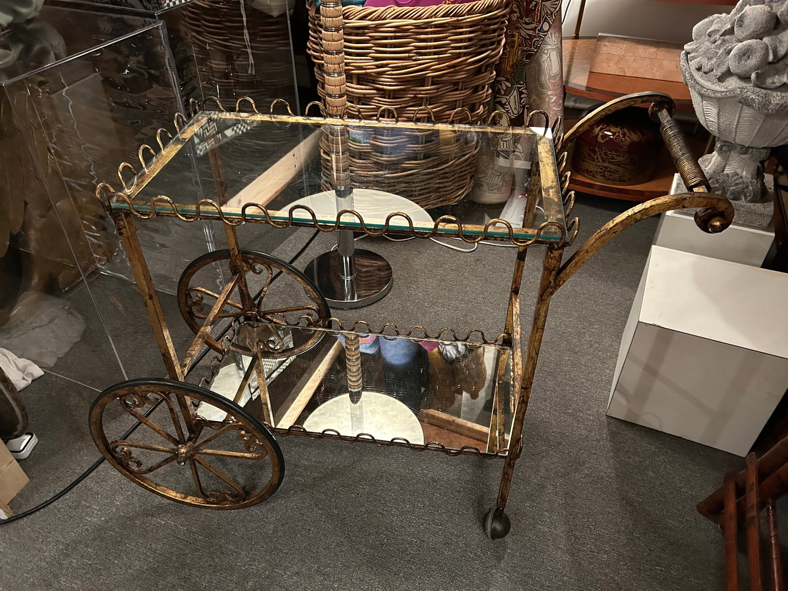 Giltiron Vintage Italian Bar Cart - 2