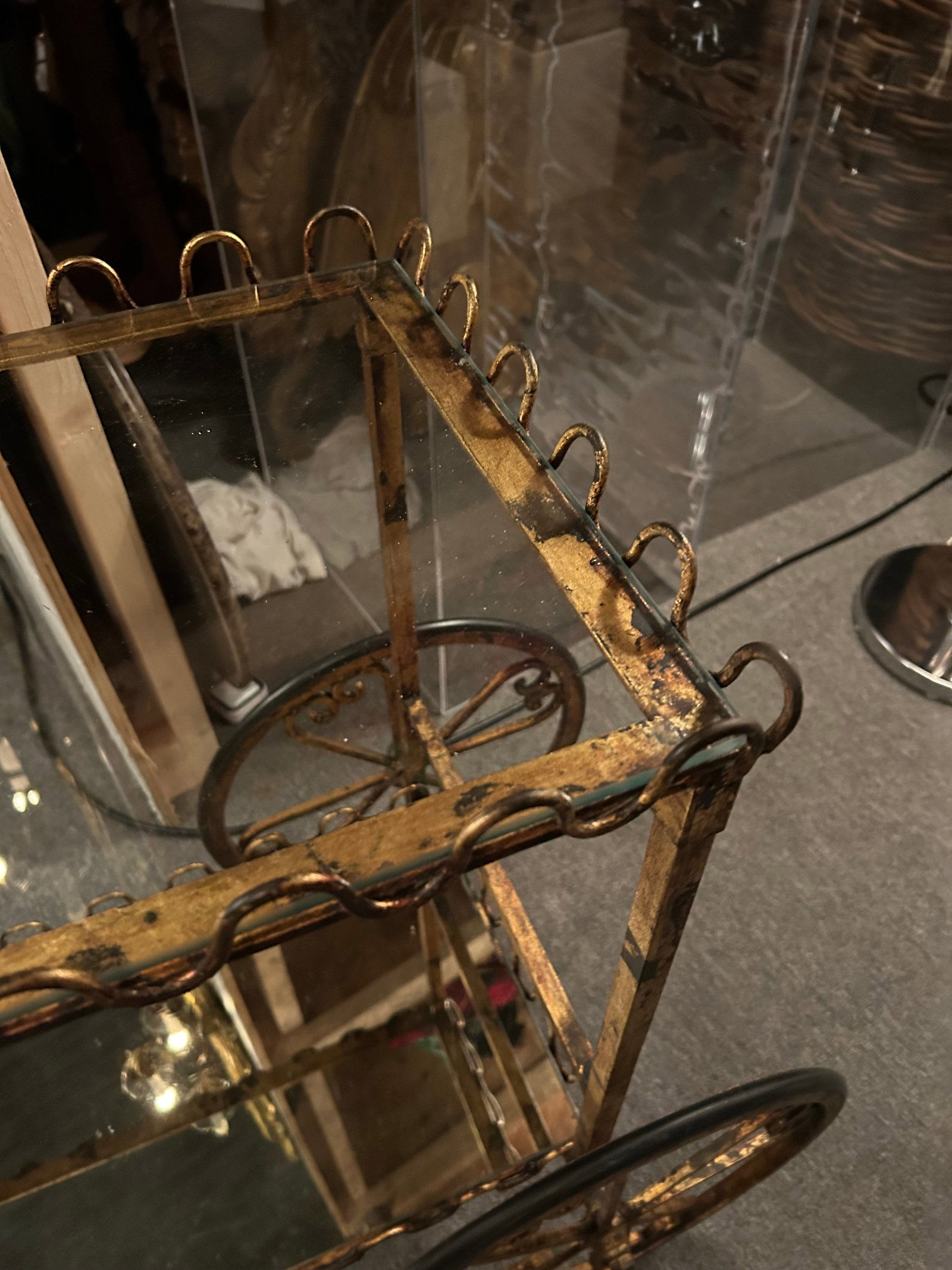 Giltiron Vintage Italian Bar Cart - 7