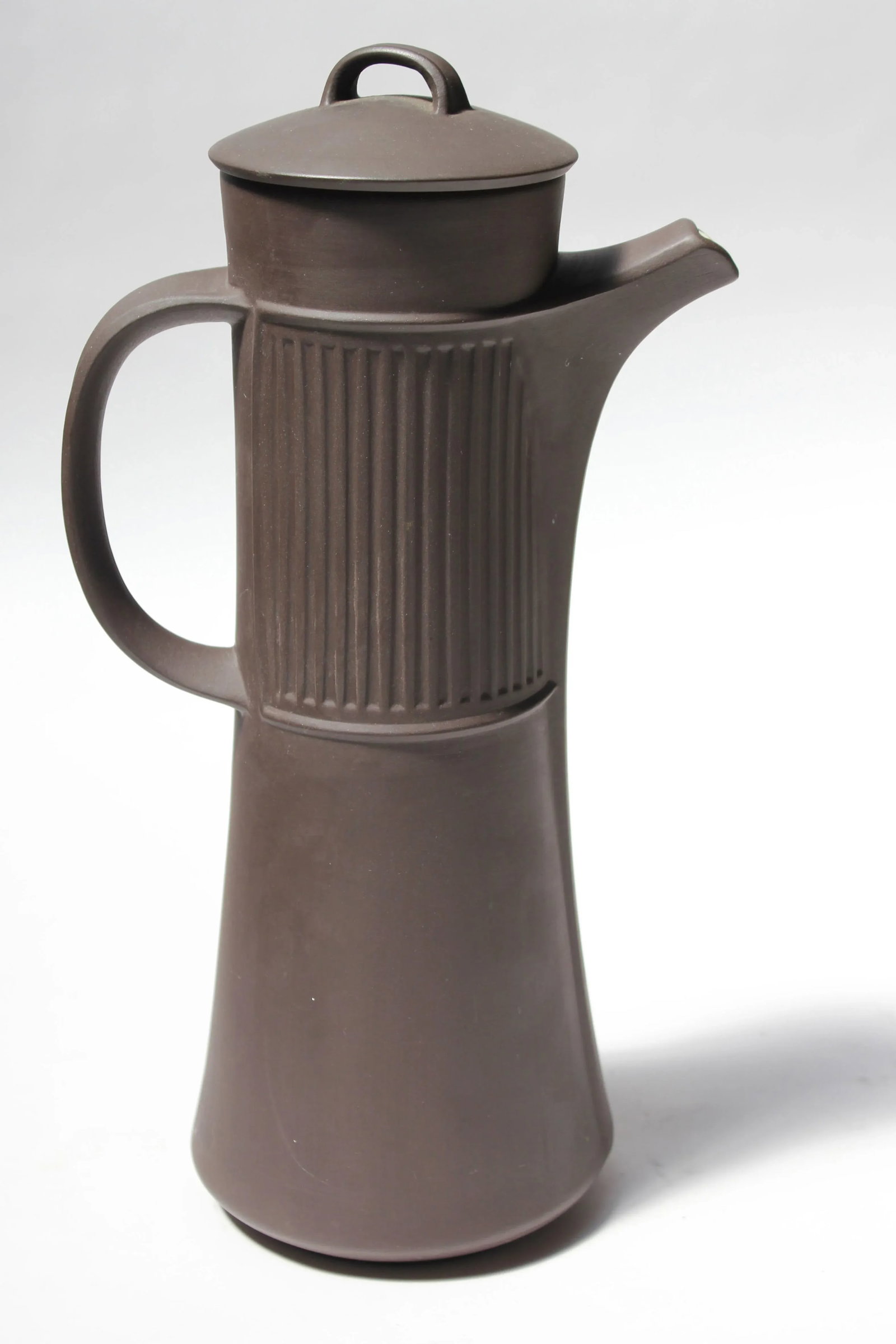 Early Jens Quistgaard for Dansk Flamestone Coffee Pot With Mugs and Demitasses - 6