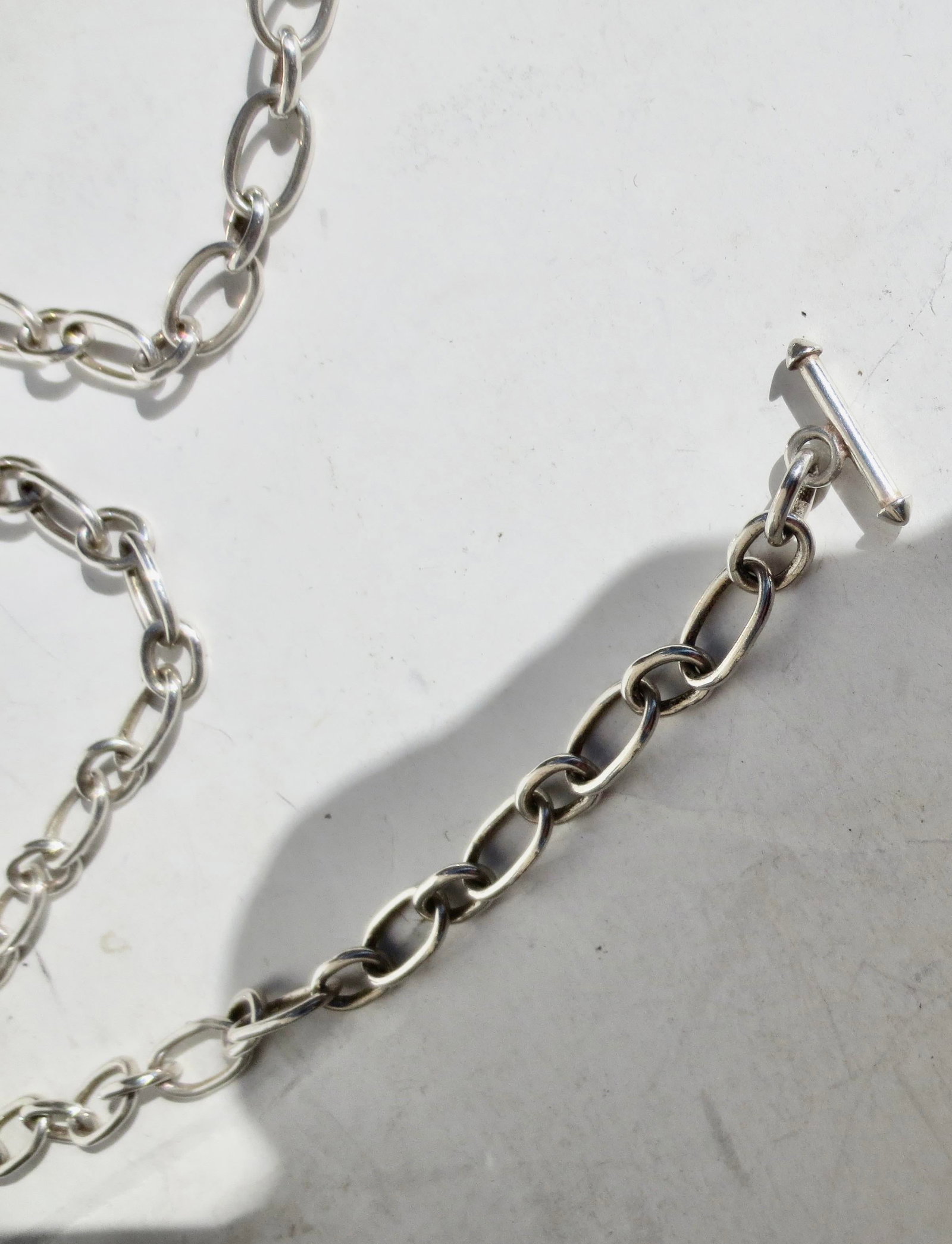 Sterling Silver Chain With Navajo Cross Pendant 25 DWT - 3