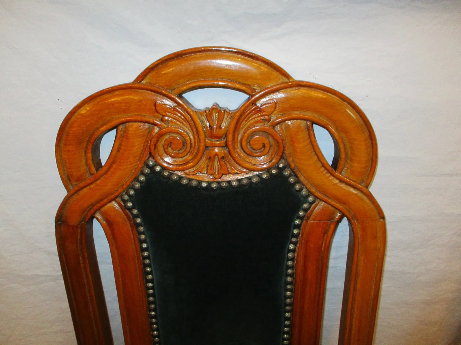 1990s Vintage Gothic Style Side Chairs - a Pair of 2 - 6