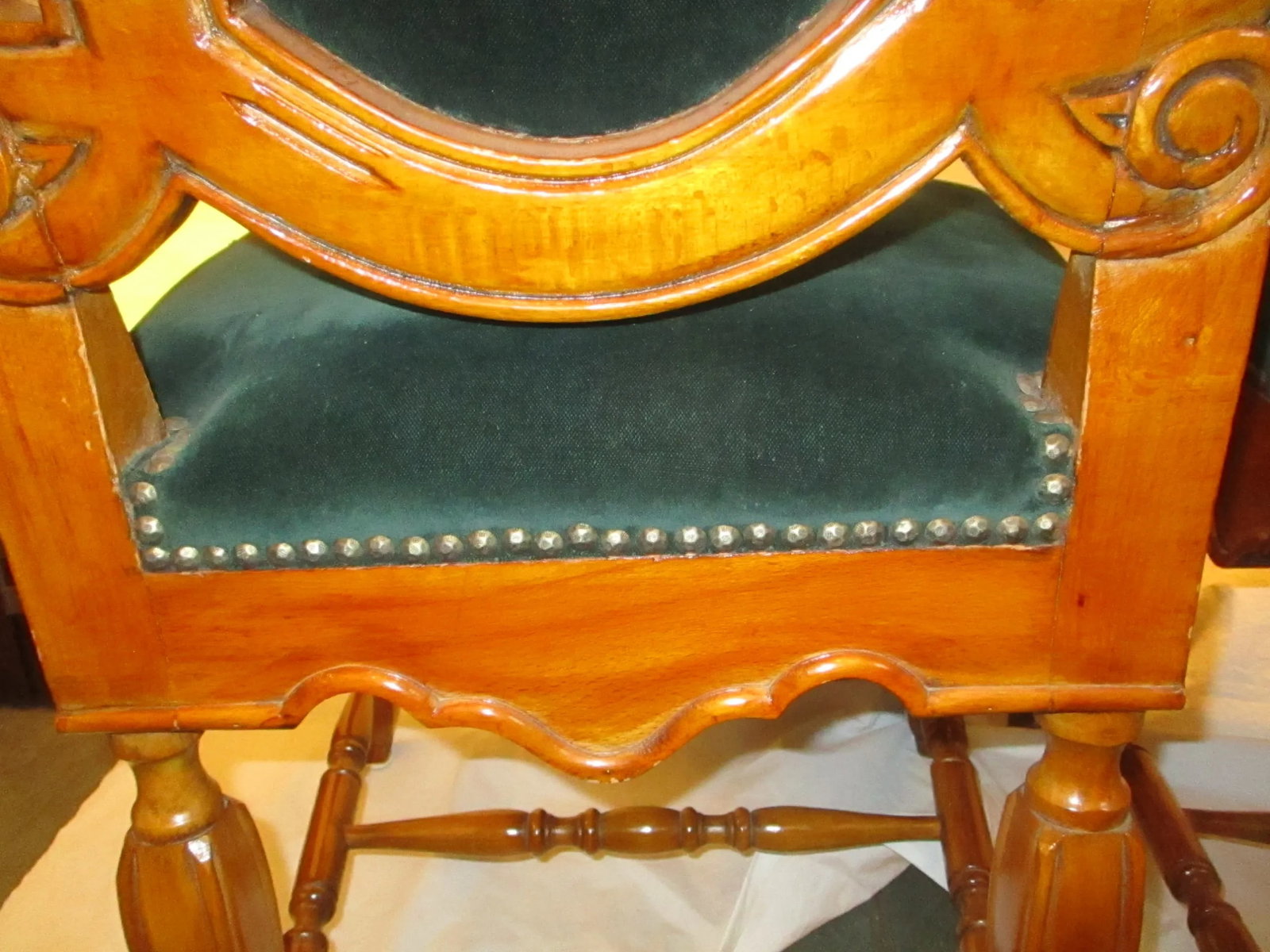 1990s Vintage Gothic Style Side Chairs - a Pair of 2 - 7