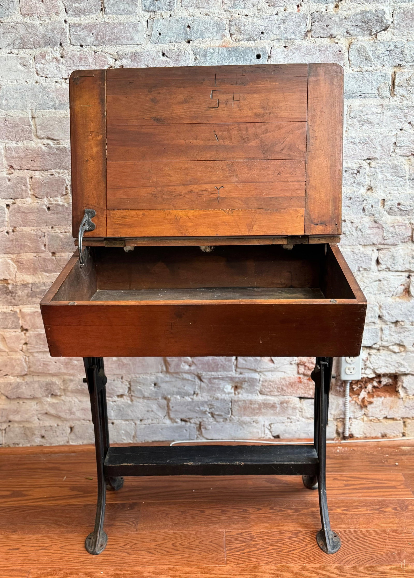 Antique School Desk - 2