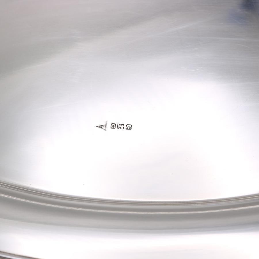 Art Nouveau Period Sterling Silver Tray England 1893 - 12