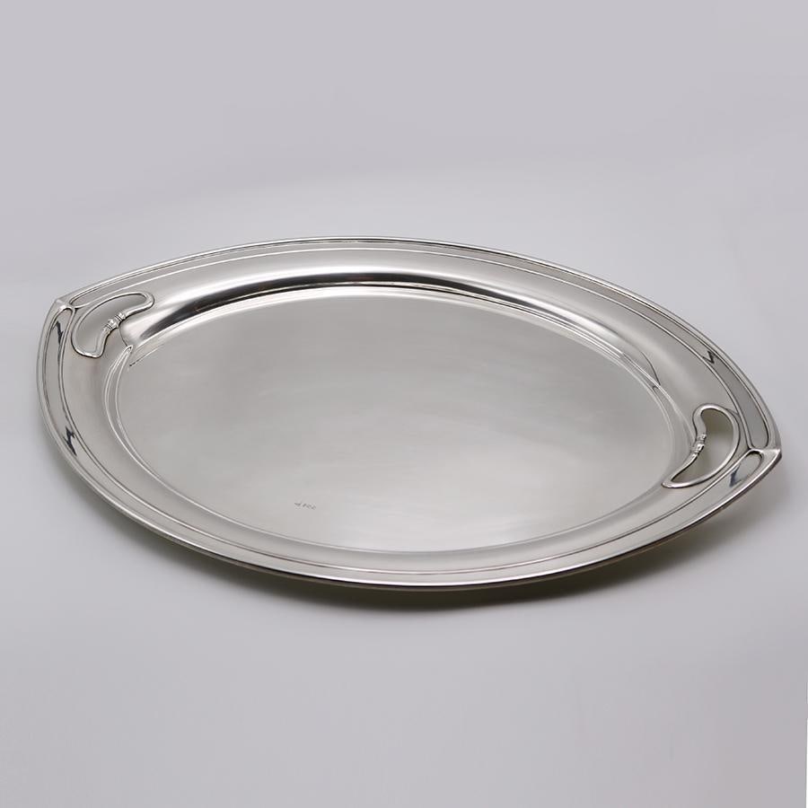 Art Nouveau Period Sterling Silver Tray England 1893 - 2
