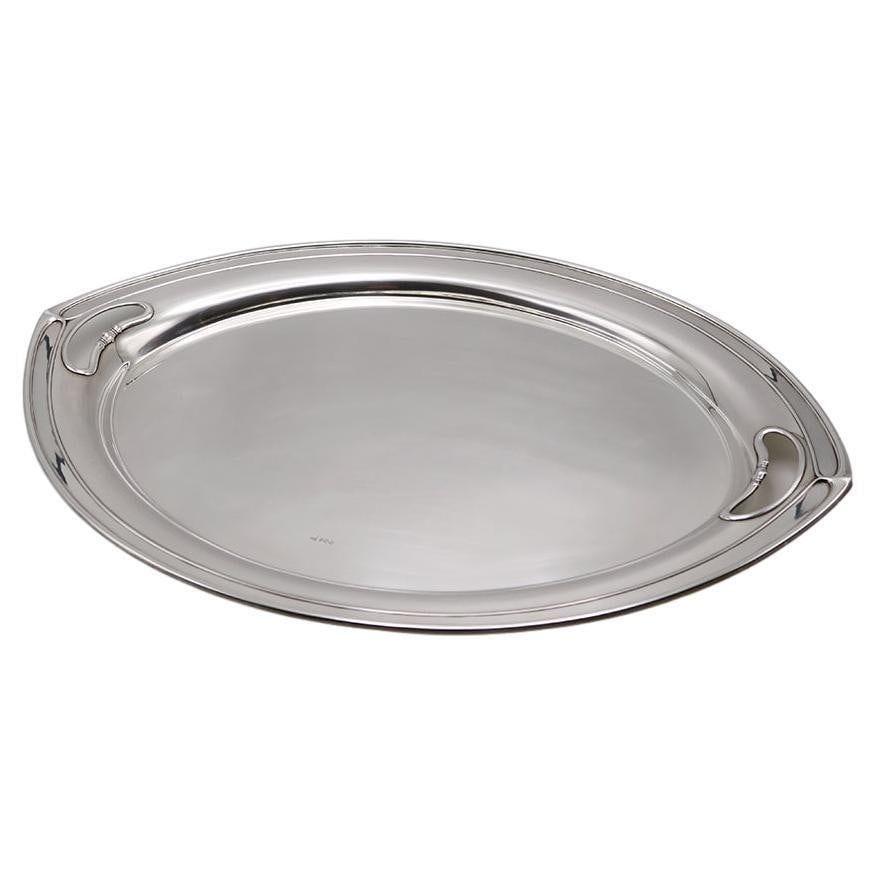 Art Nouveau Period Sterling Silver Tray England 1893 - 5