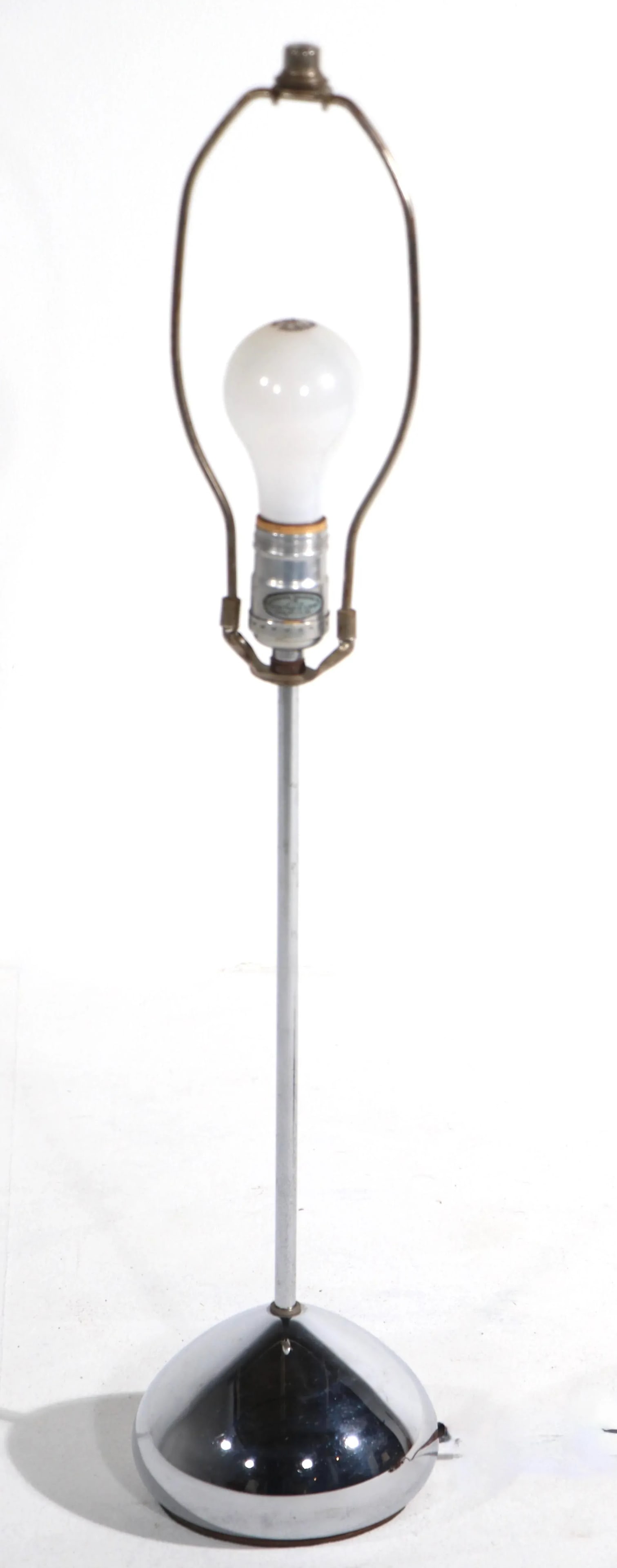 Postmodern Chrome Base Table Lamp Att. To Sonneman - 2
