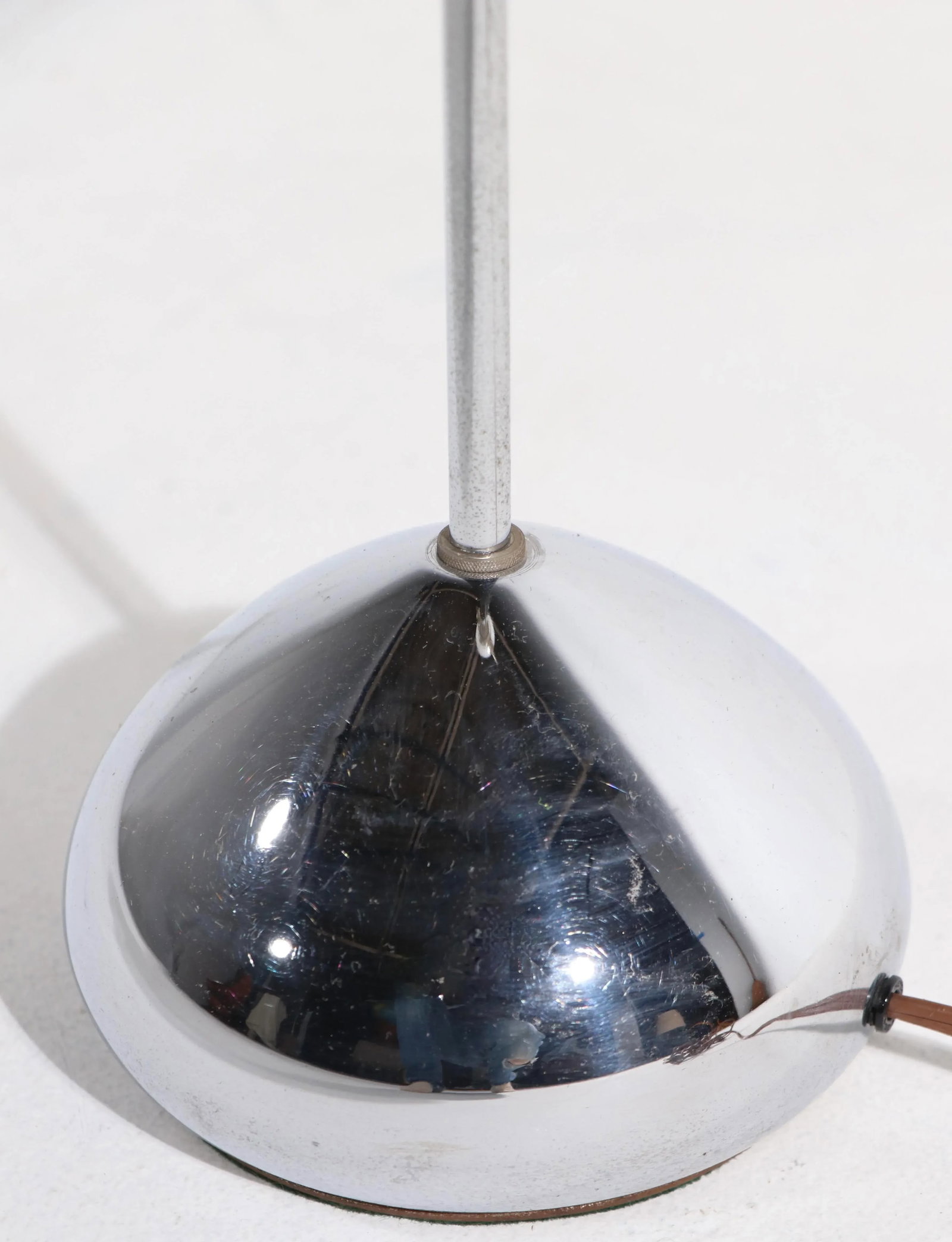 Postmodern Chrome Base Table Lamp Att. To Sonneman - 5