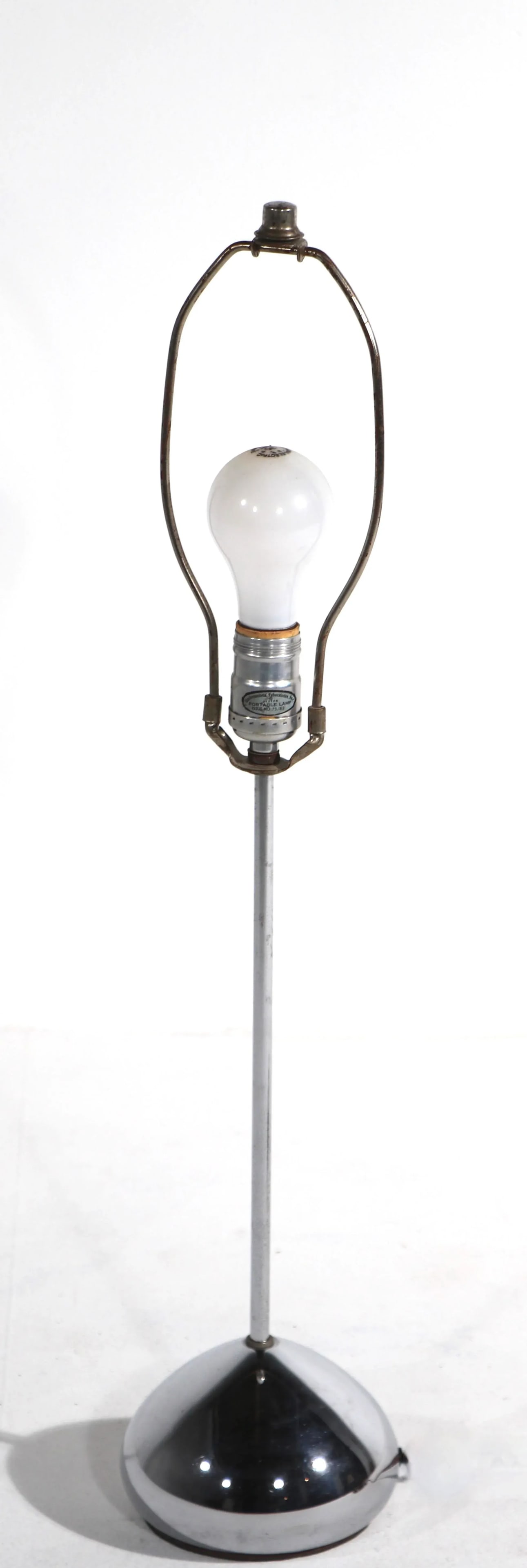 Postmodern Chrome Base Table Lamp Att. To Sonneman - 7