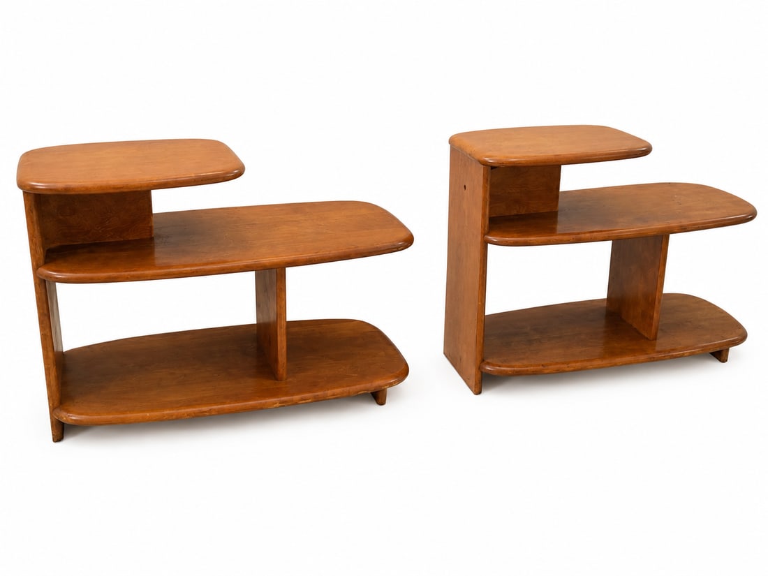 1950s Heywood Wakefield 13 Piece Dining Set- Original Finish- Dog Biscuit - 10