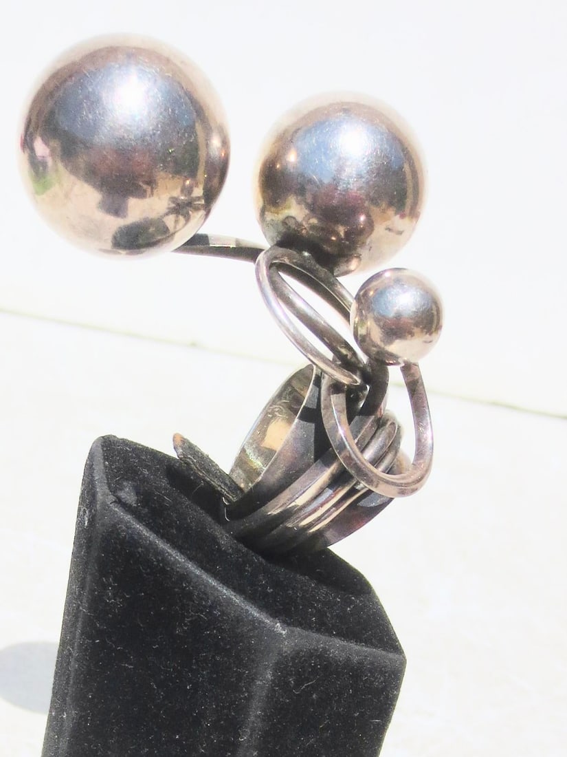 Sterling Silver Modernist Ring by Rachel Gera - 3