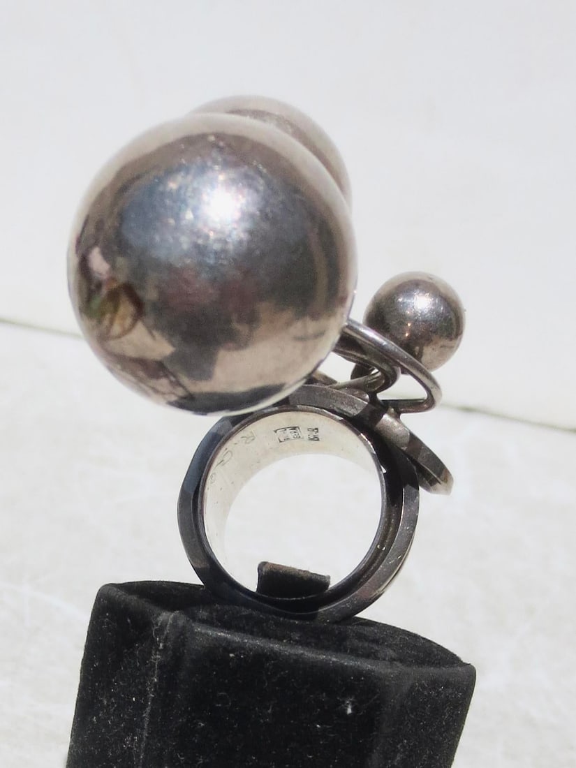 Sterling Silver Modernist Ring by Rachel Gera - 5
