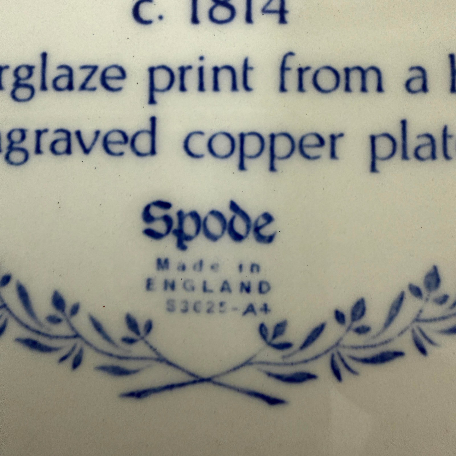 Late 20th Century Spode the Blue Room Collection Traditions Series "Milkmaid" , - 7