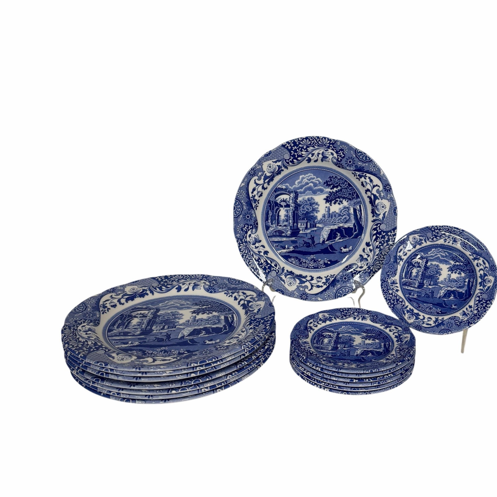 Vintage Spode Italian Dinner and Dessert Plates, Made in England - Set of 15 - 2