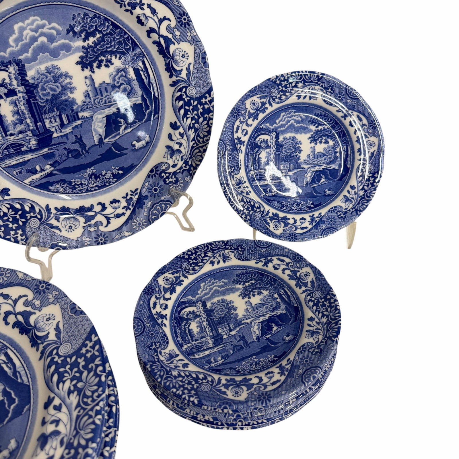 Vintage Spode Italian Dinner and Dessert Plates, Made in England - Set of 15 - 3