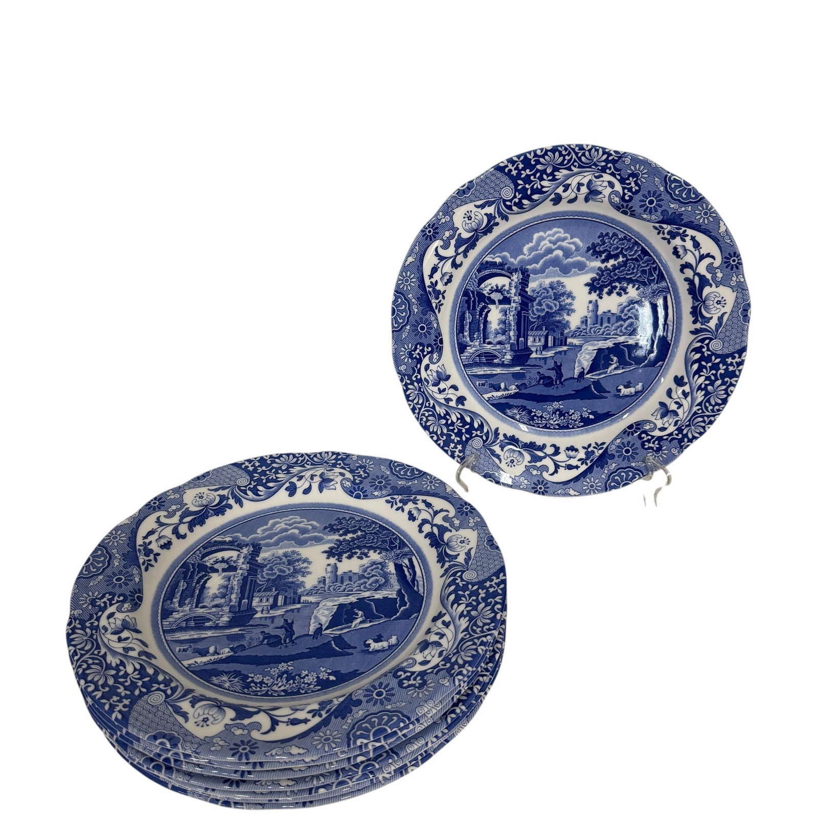 Vintage Spode Italian Dinner and Dessert Plates, Made in England - Set of 15 - 4