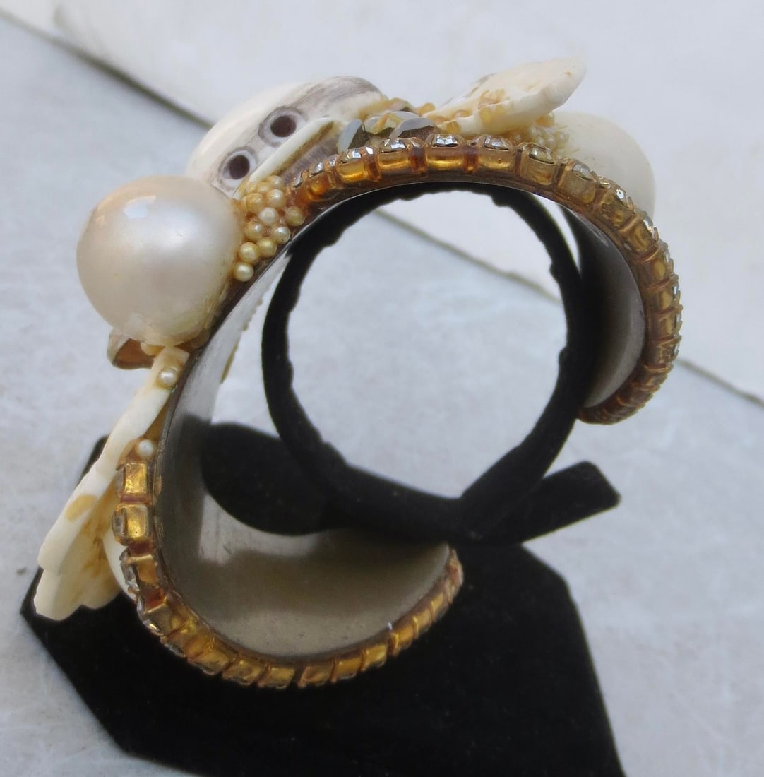 Cuff Bracelet by Wendy Gell 1985 Signed - 2