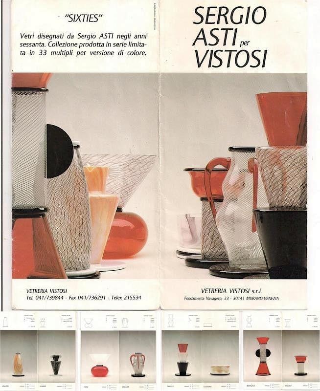 Sergio Asti Per Vistosi (Ltd. Ed. 16/33) Lingham Vase "Sixties" Collection - 2