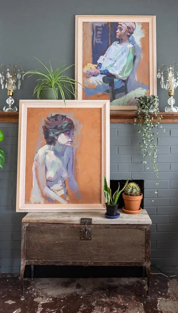 Figurative Impressionist Nude Oil Painting by Gerald Spencer - 2