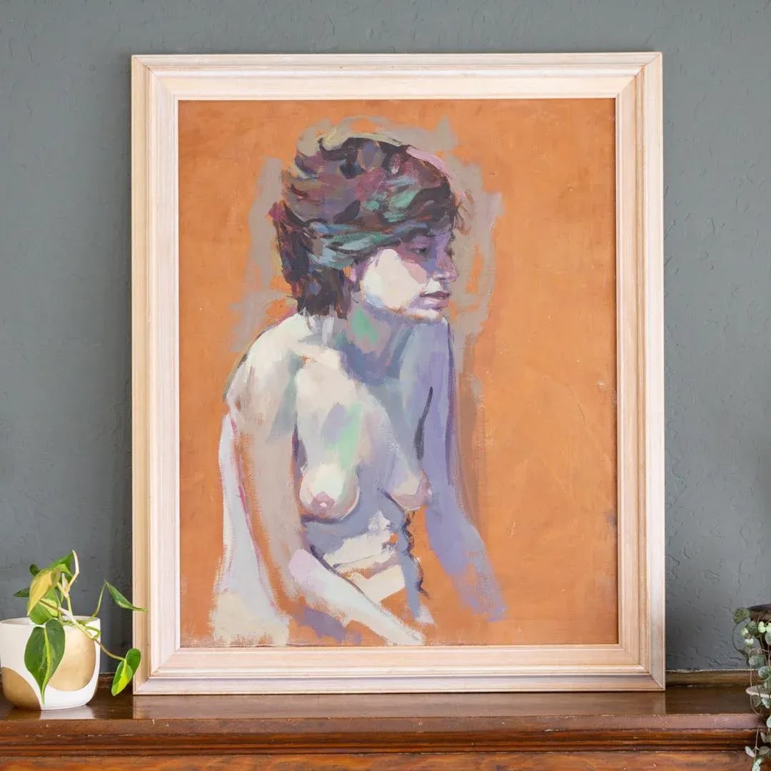 Figurative Impressionist Nude Oil Painting by Gerald Spencer - 3