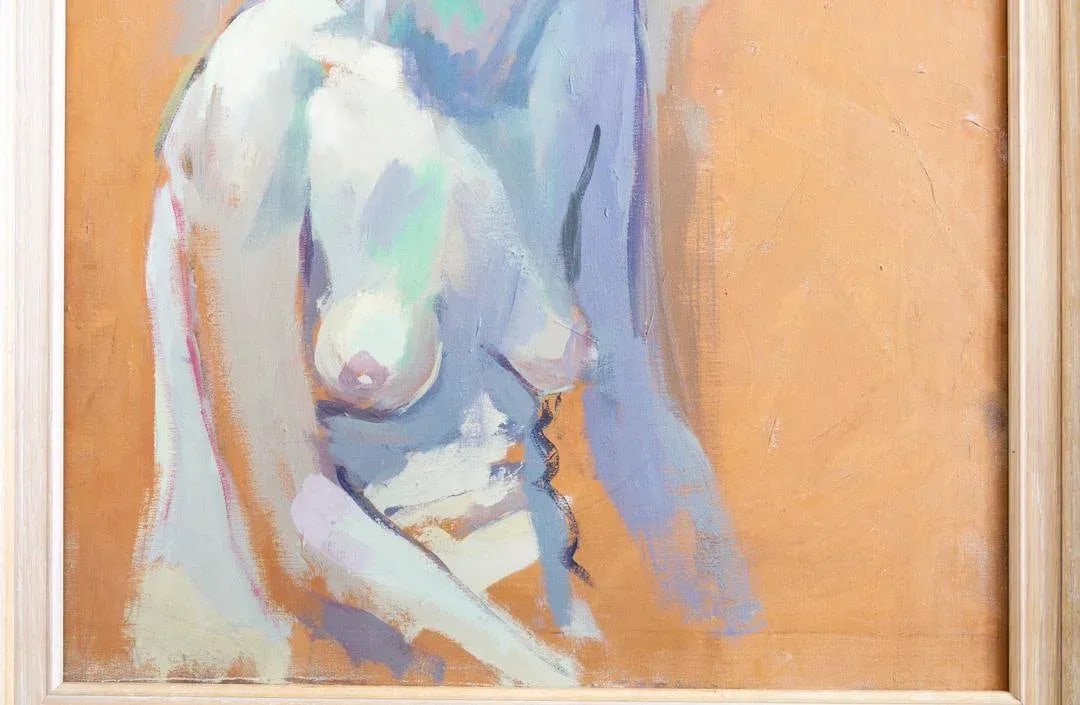 Figurative Impressionist Nude Oil Painting by Gerald Spencer - 8