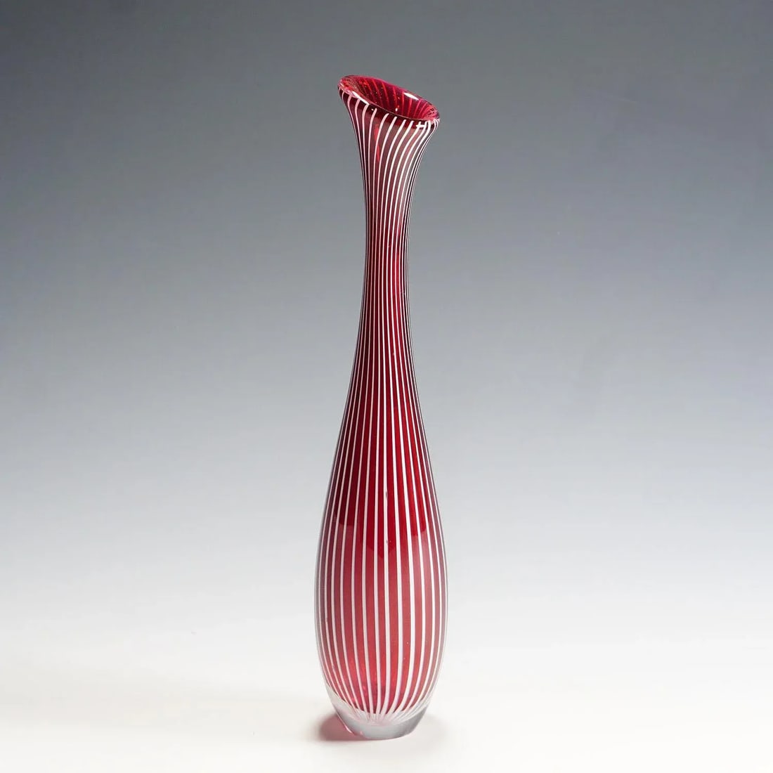 Vase Zebra by Vicke Lindstrand for Kosta 1960s - 2