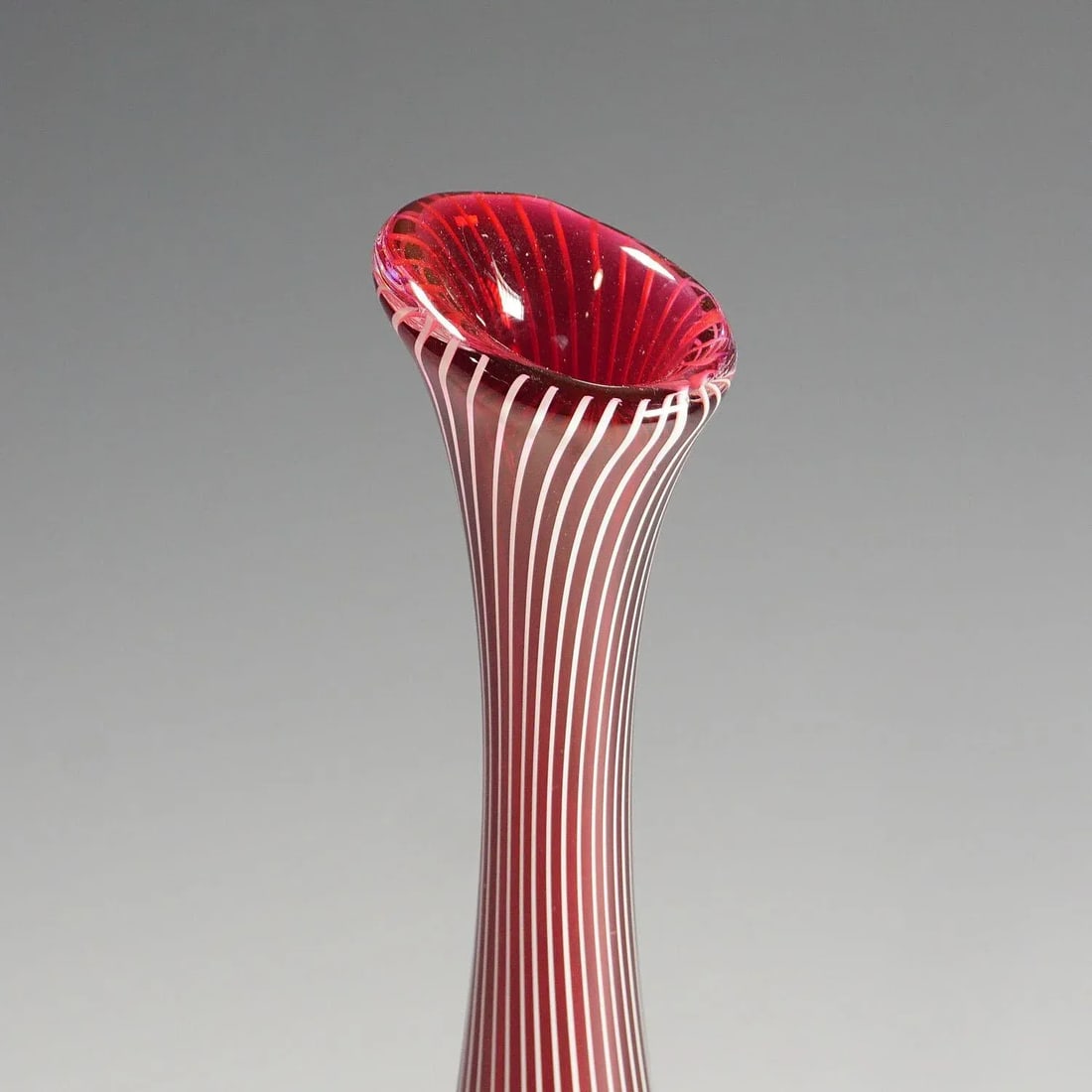 Vase Zebra by Vicke Lindstrand for Kosta 1960s - 3