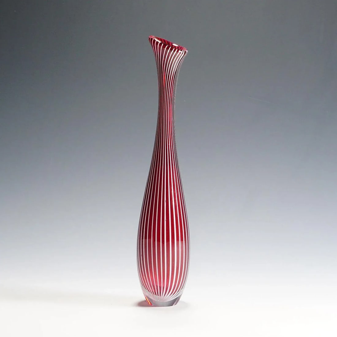 Vase Zebra by Vicke Lindstrand for Kosta 1960s - 7