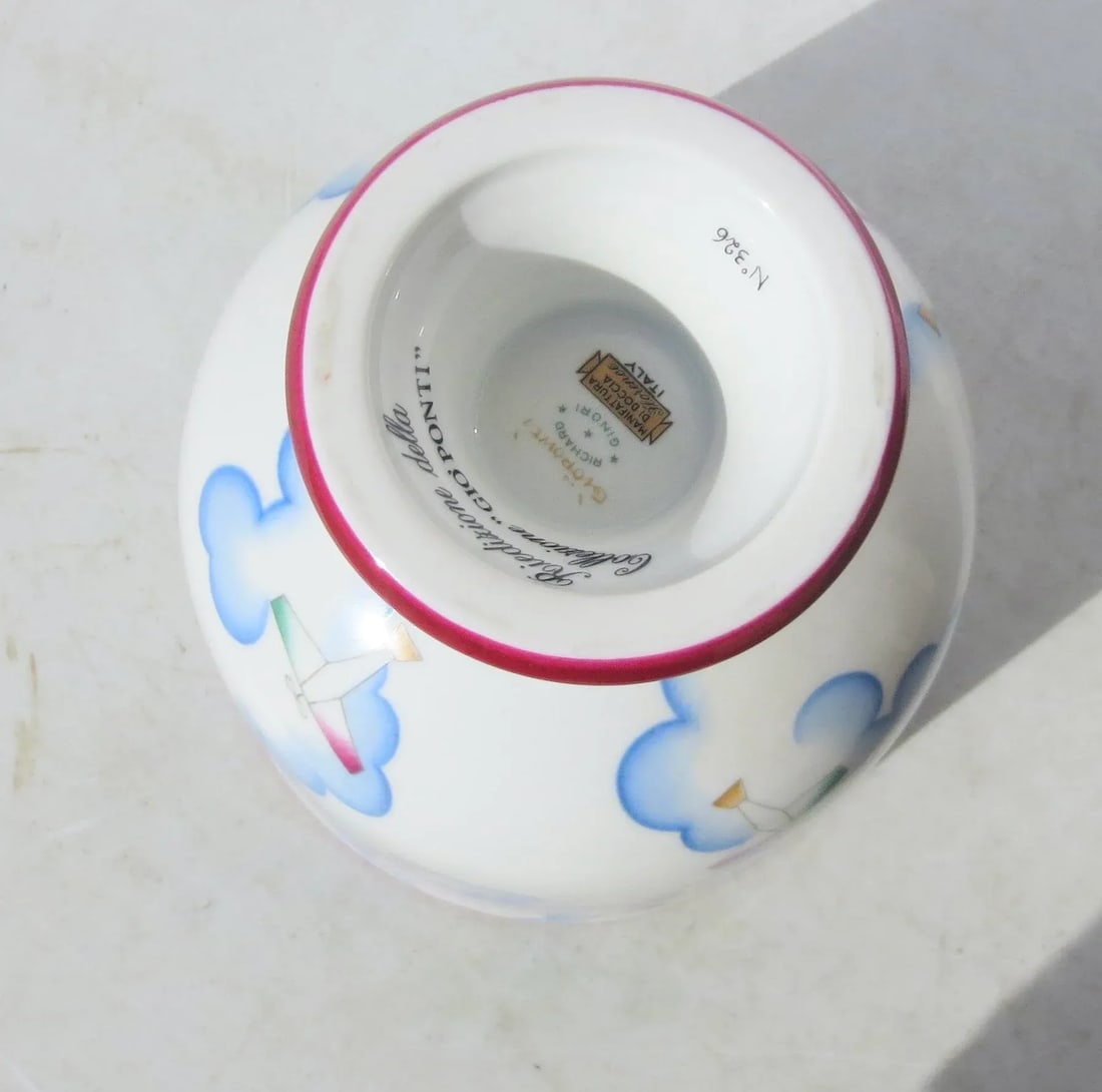 Vintage Re-Edition 1980s' Gio Ponti "Alata" Bowl - 8