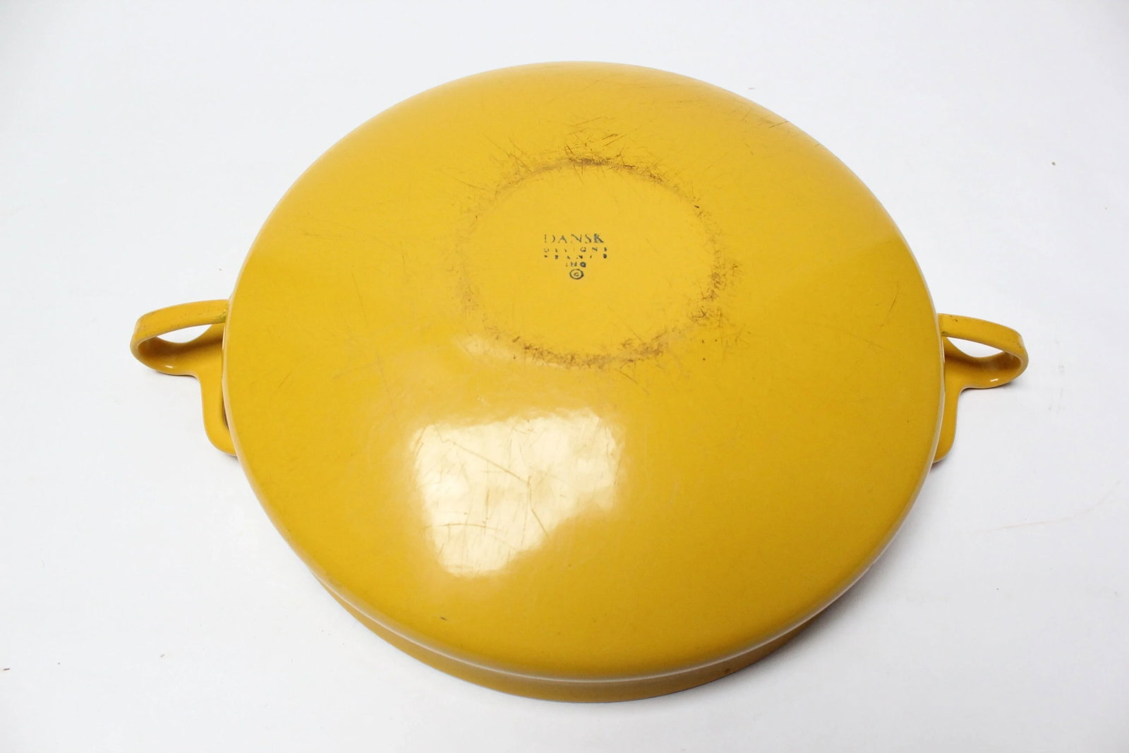 Mid-Century Modern Jens Quistgaard for Dansk Yellow "Kobenstyle" Paella Pan - 5