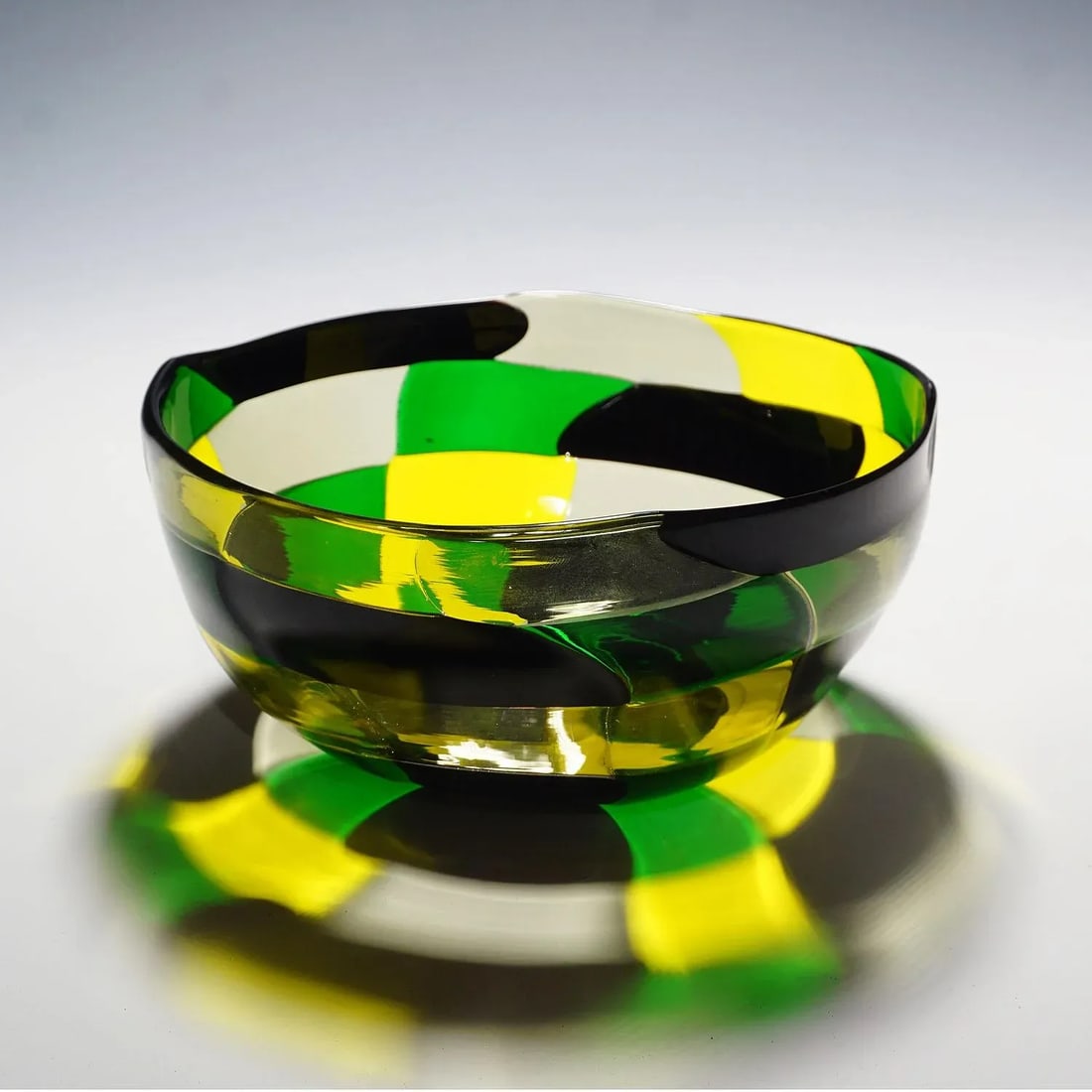 Fulvio Bianconi Bowl Pezzato Americano, Venini, Murano 1950s - 13