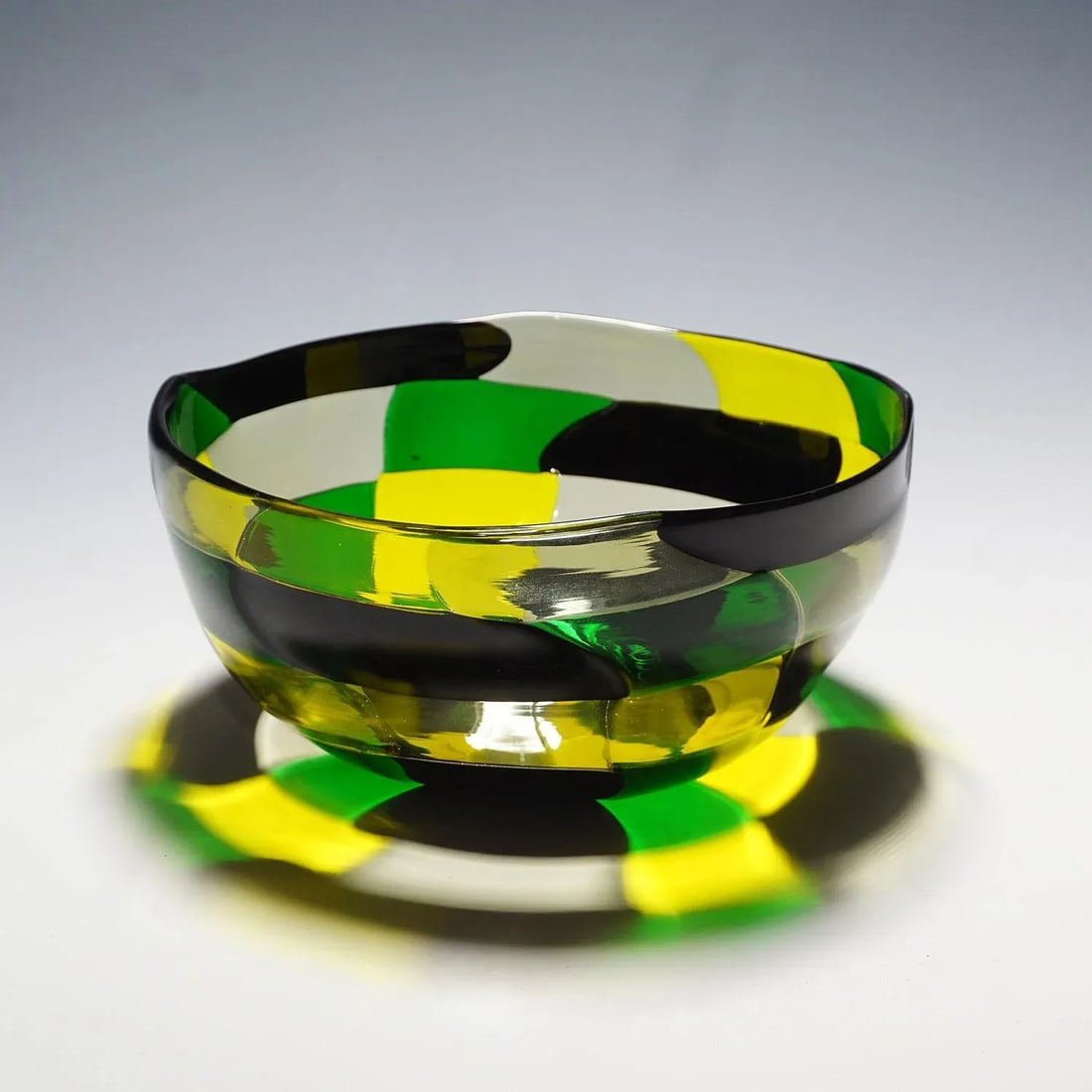 Fulvio Bianconi Bowl Pezzato Americano, Venini, Murano 1950s - 2