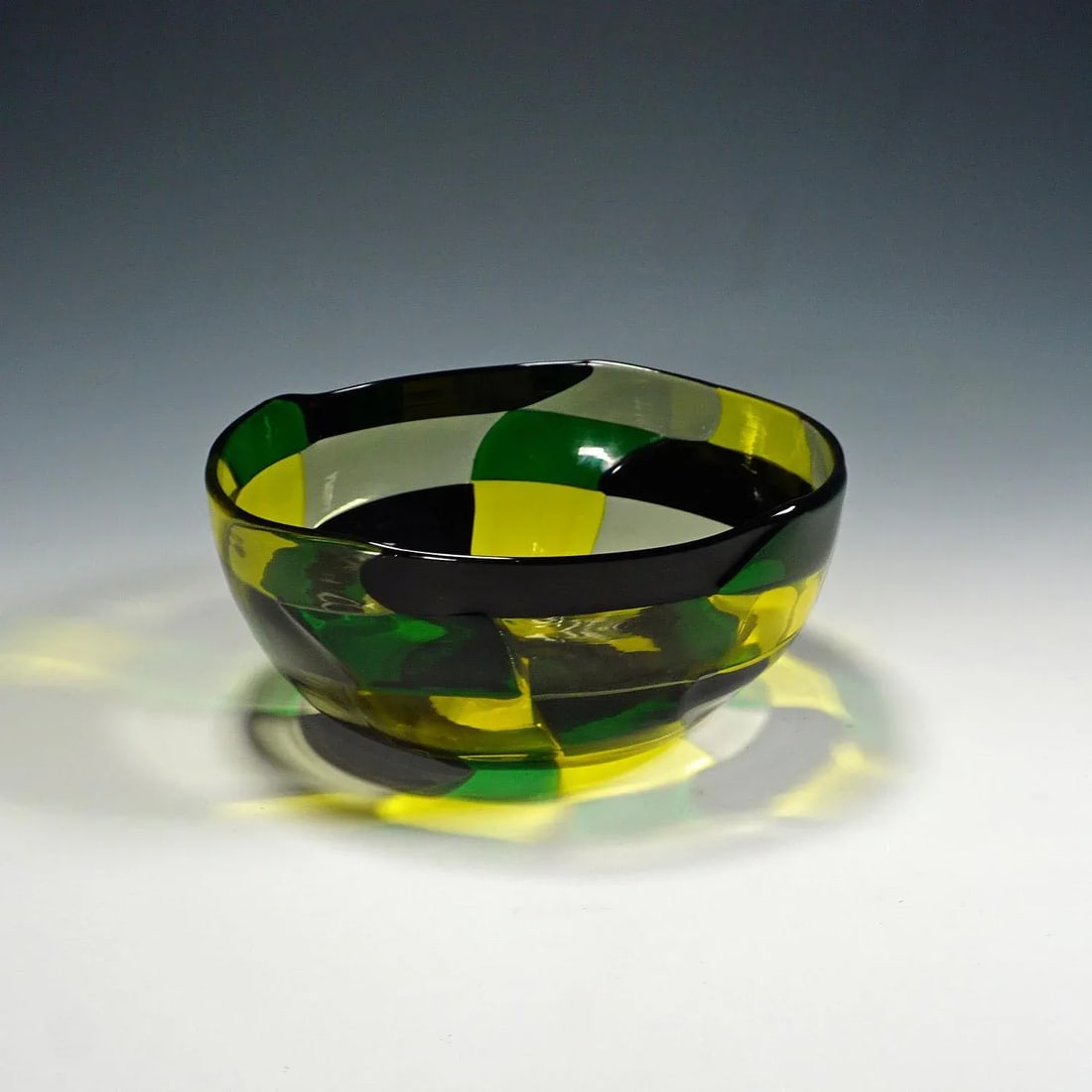Fulvio Bianconi Bowl Pezzato Americano, Venini, Murano 1950s - 4