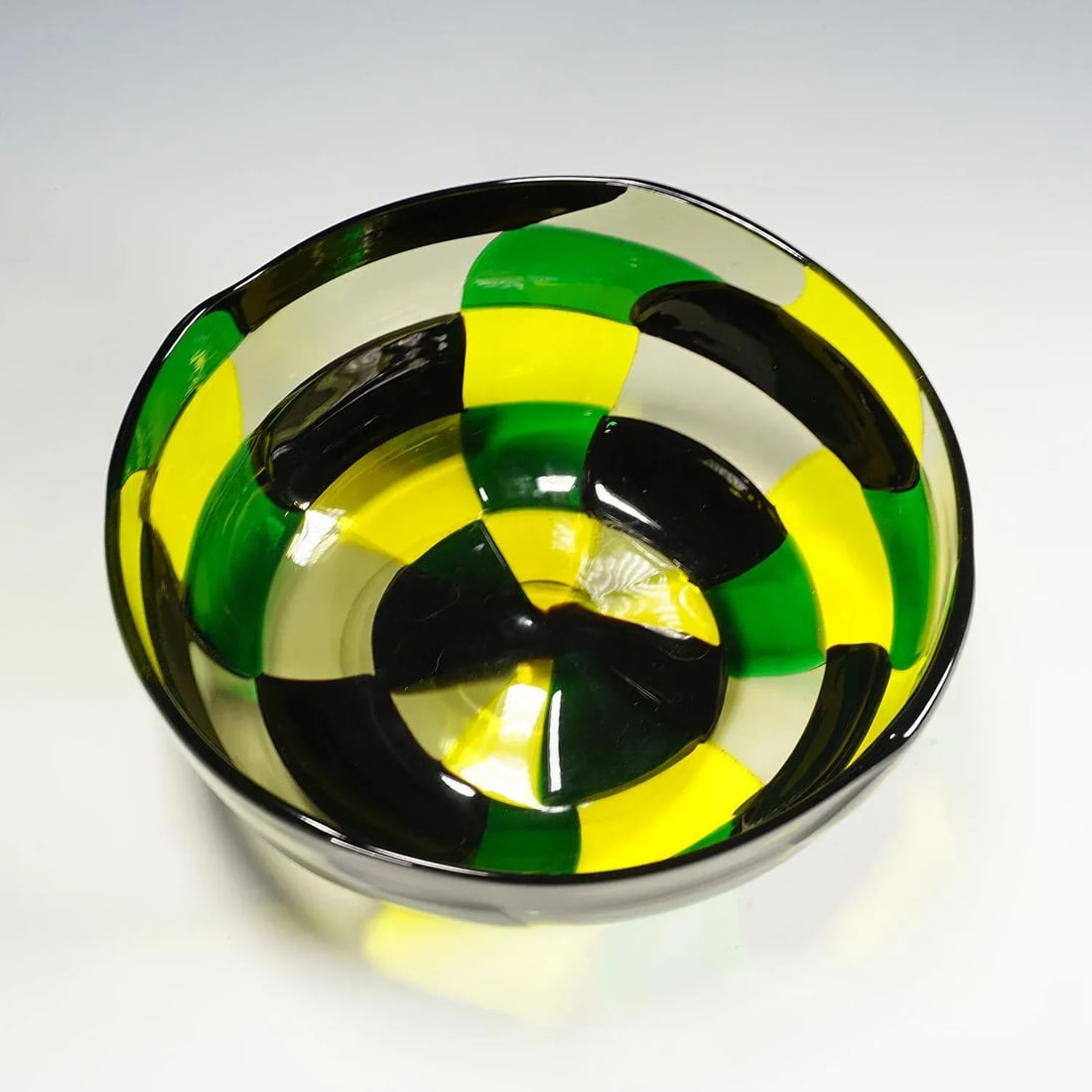 Fulvio Bianconi Bowl Pezzato Americano, Venini, Murano 1950s - 6