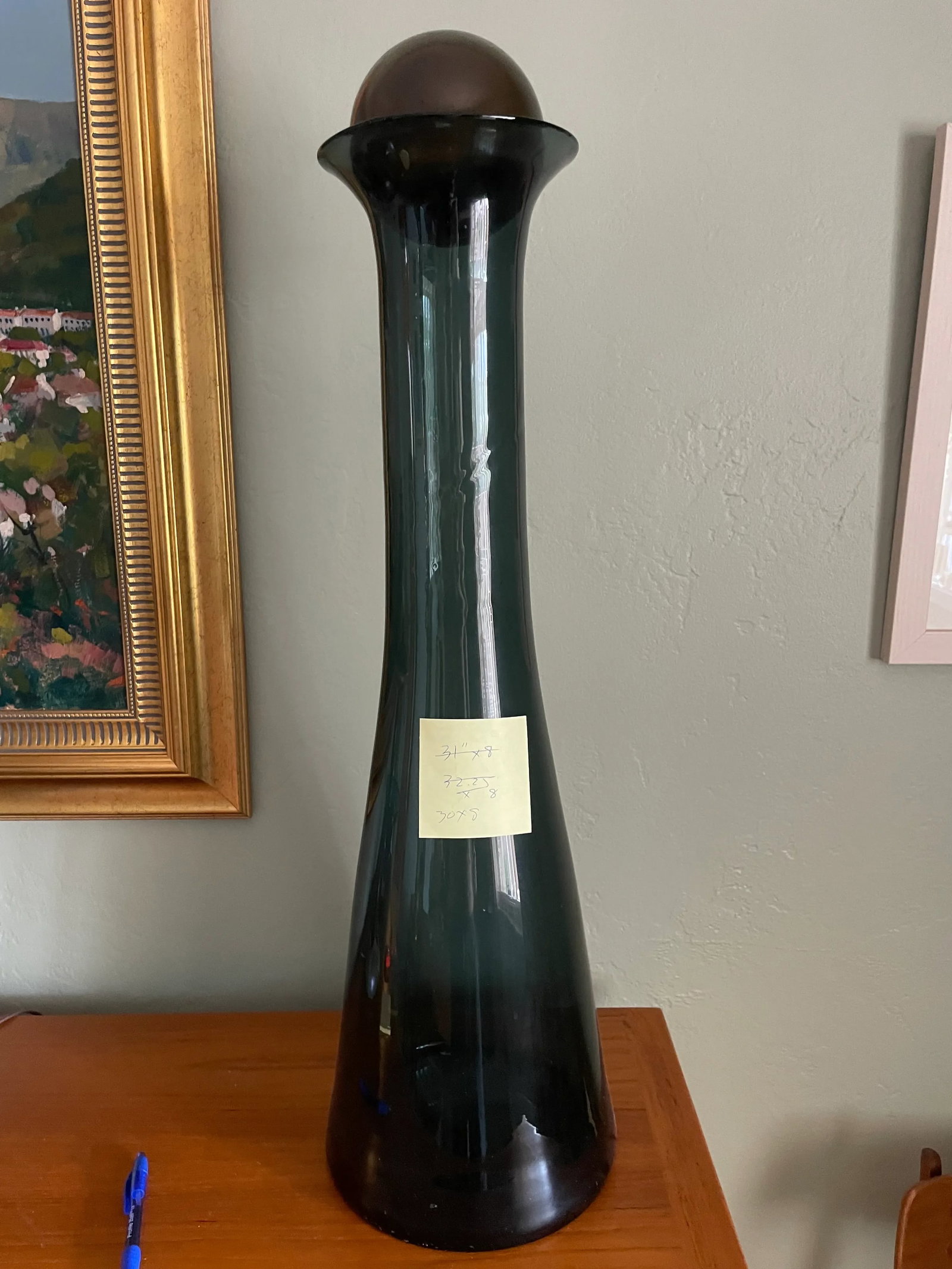 Mid-Century Modern Blenko Glass Bottle - 3