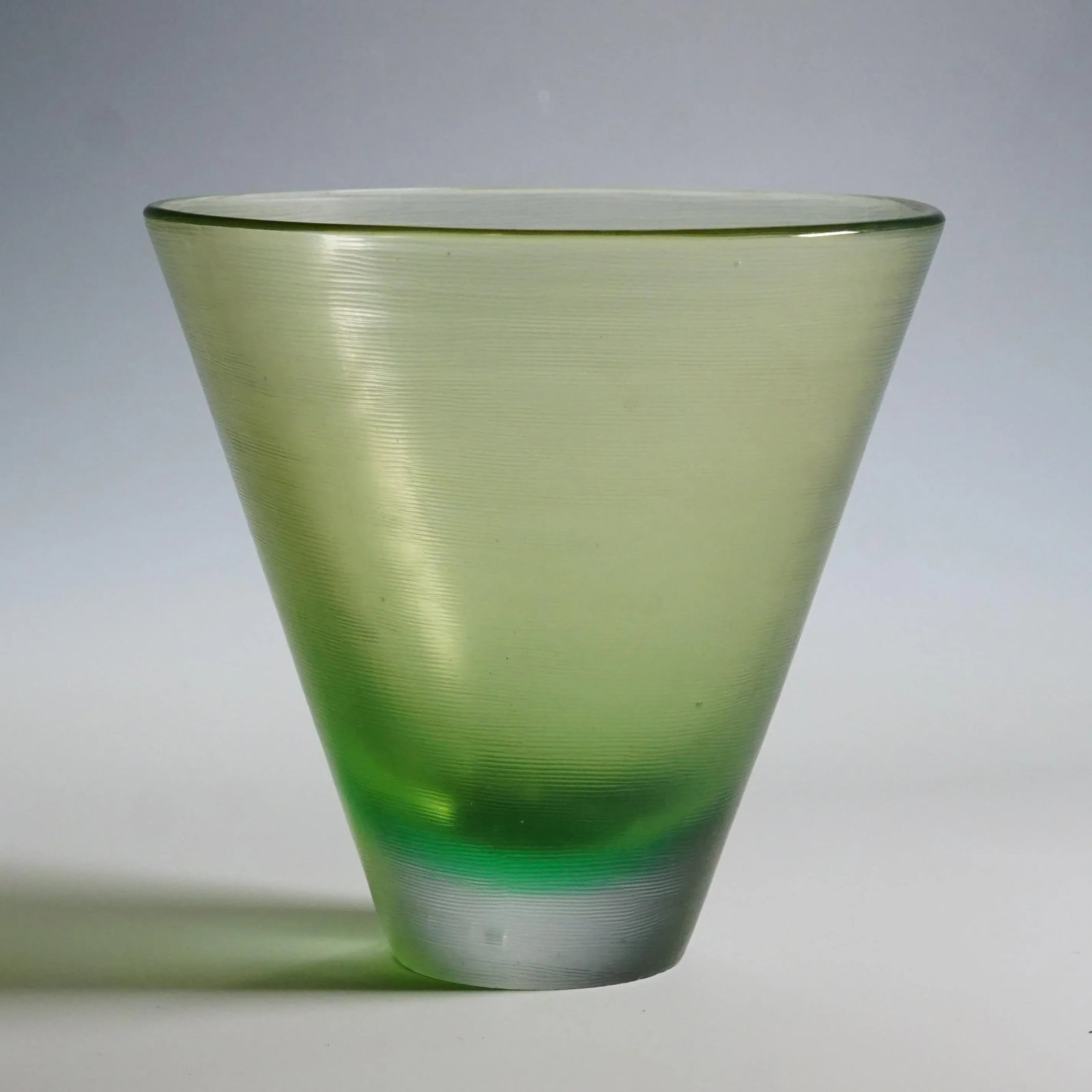 Venini Art Glass Vase With Inciso Decoration Paolo Venini, Murano 1956 - 3