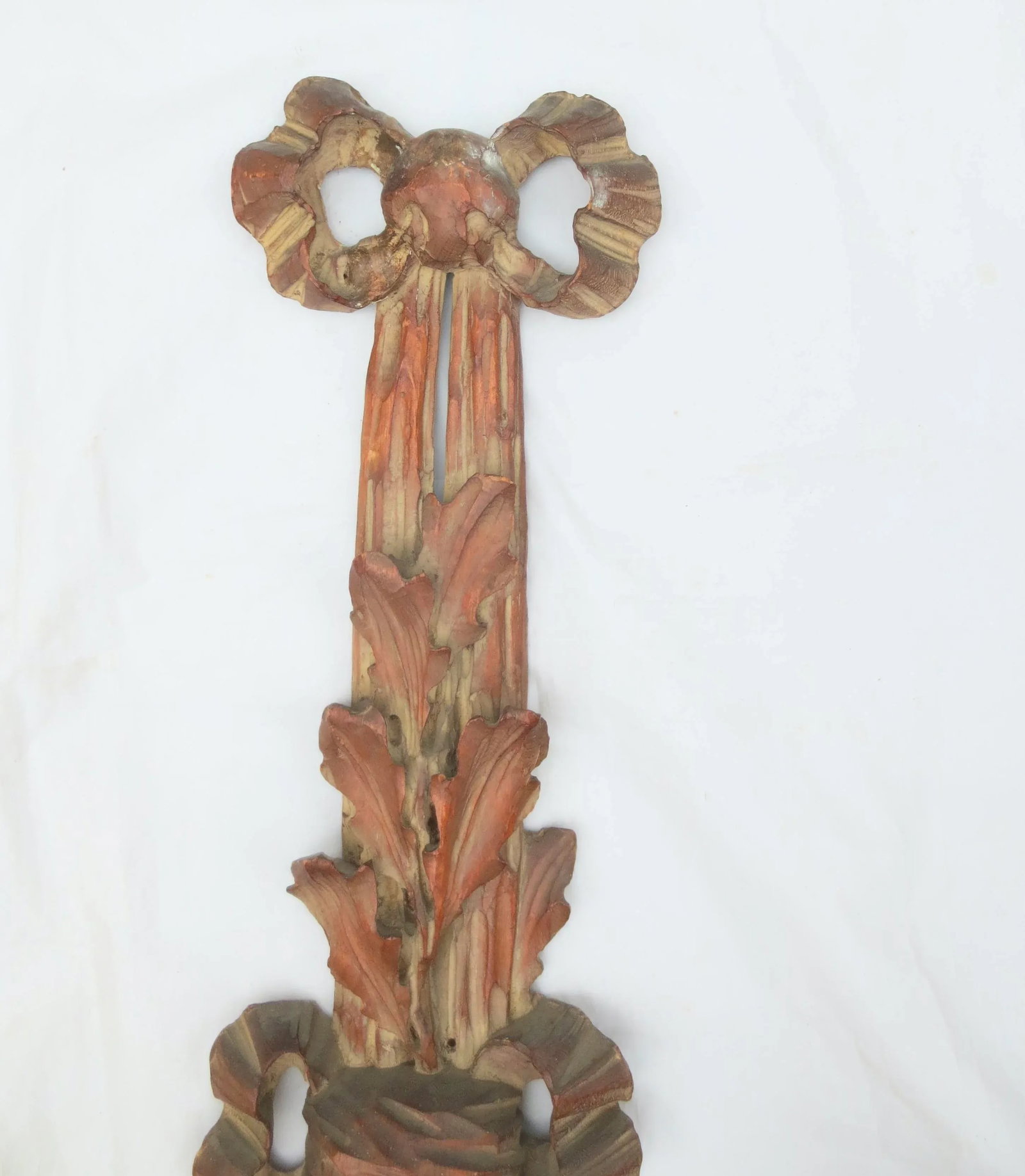Early 20th Century Carved Wooden Beaux Arts Sconces - A Pair - 5
