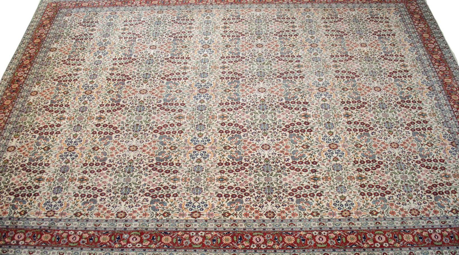 1970s Collectible Vintage Turkish Hereke Rug Hand Knotted Area Oversize Rug Large Living Room Rug - - 8