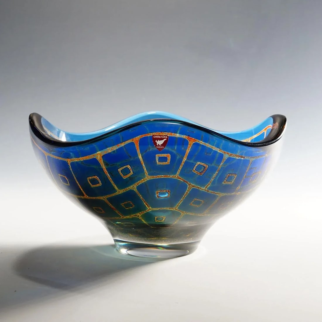 1950s Ravenna Bowl by Sven Palmquist for Orrefors, Sweden - 10